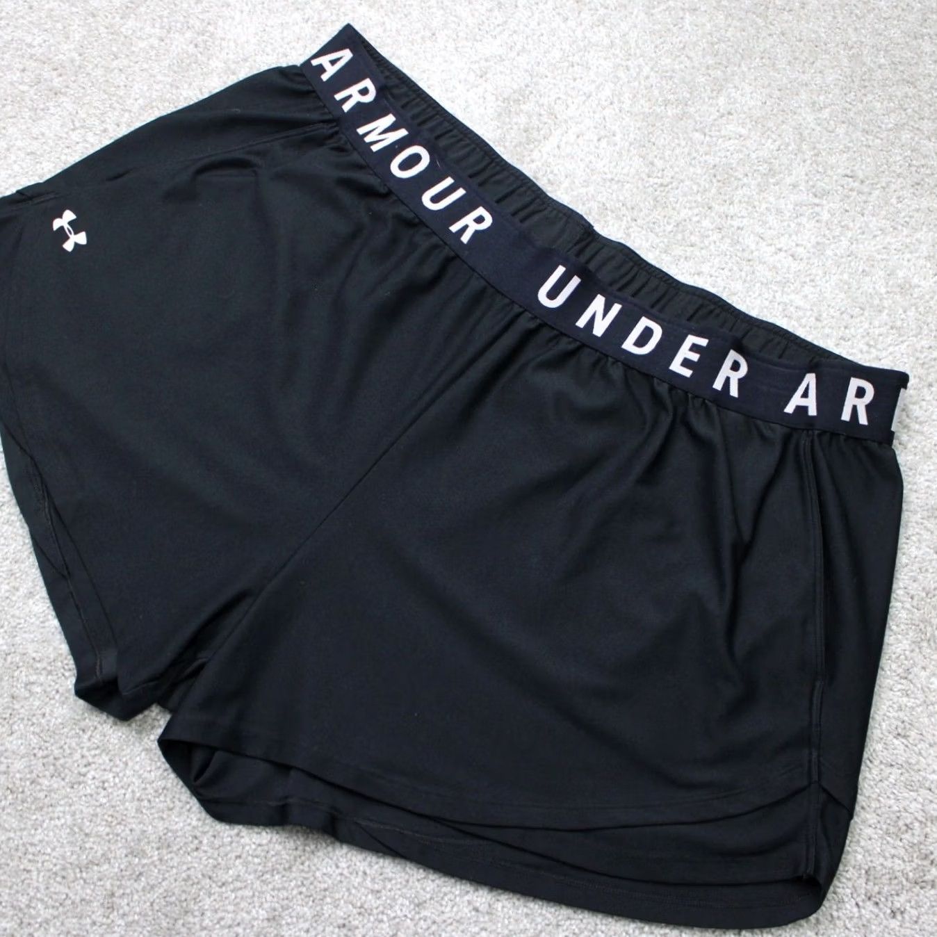 Under Armour Under Armour Shorts Womens 3XL Black UA Play Up 3.0 HeatGear Loose Fit Size 40" / US 18 - 2 Thumbnail