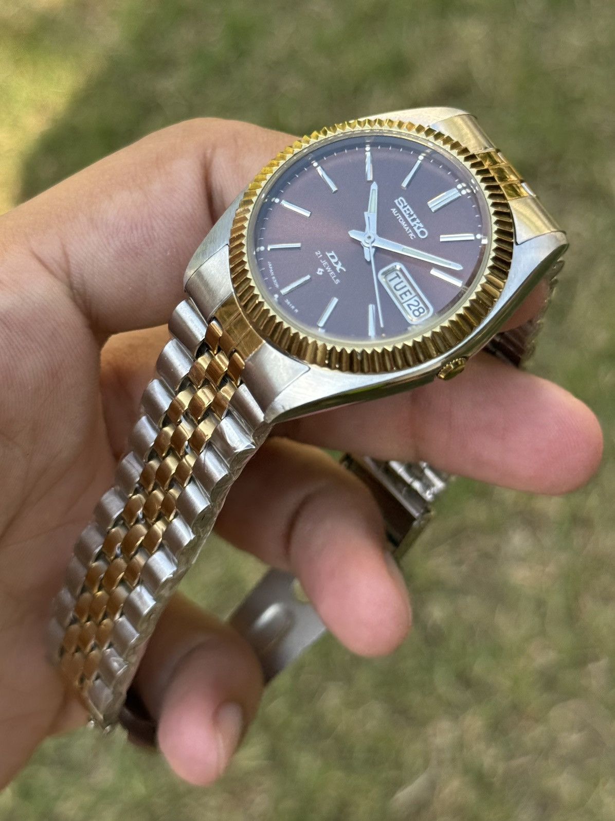 Seiko Seiko 5 DX Fluted Bezel Automatic 6309 Japanese mens Watch Size 36 - 7 Thumbnail