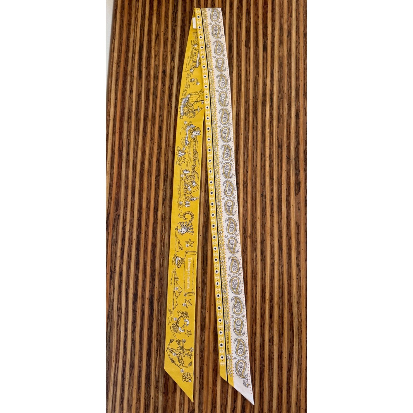 Hermes Hermes Scarf Twilly Tatouages Marins Bandana Studded Silk Size ONE SIZE - 2 Thumbnail