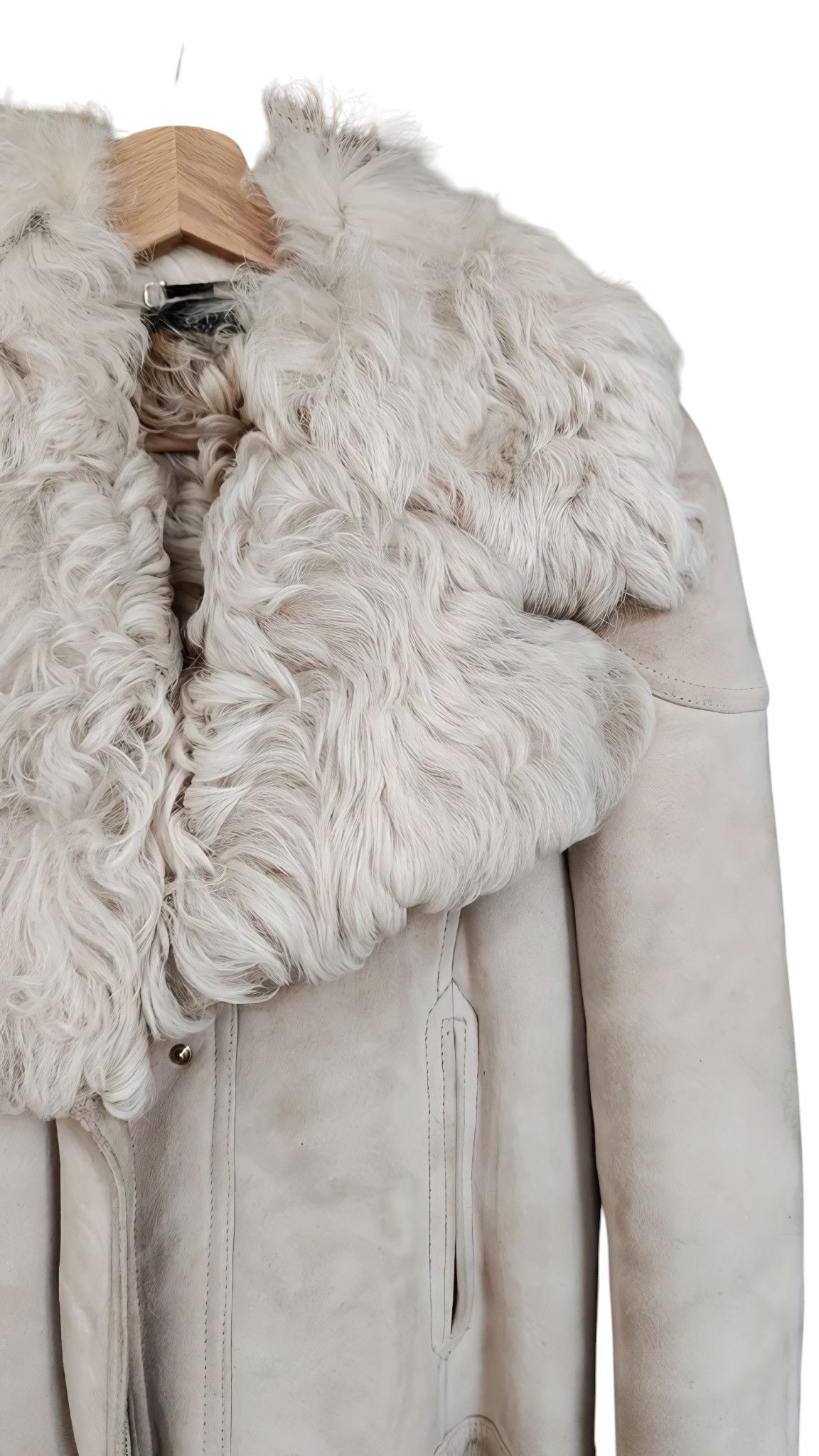 Gucci MONGOLIAN LAMB FUR SUEDE LEATHER JACKET BY TOM FORD Size S / US 4 / IT 40 - 4 Thumbnail