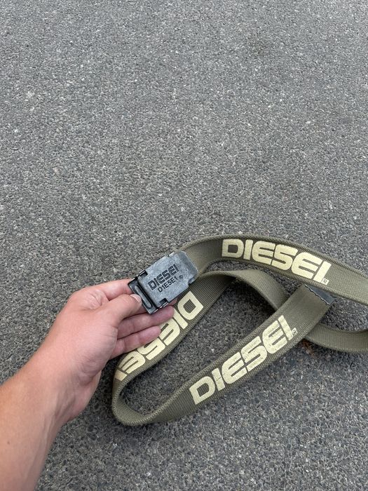 Diesel Vintage Y2K Diesel Metal Buckle Spell Monogram Logo Belt Grailed