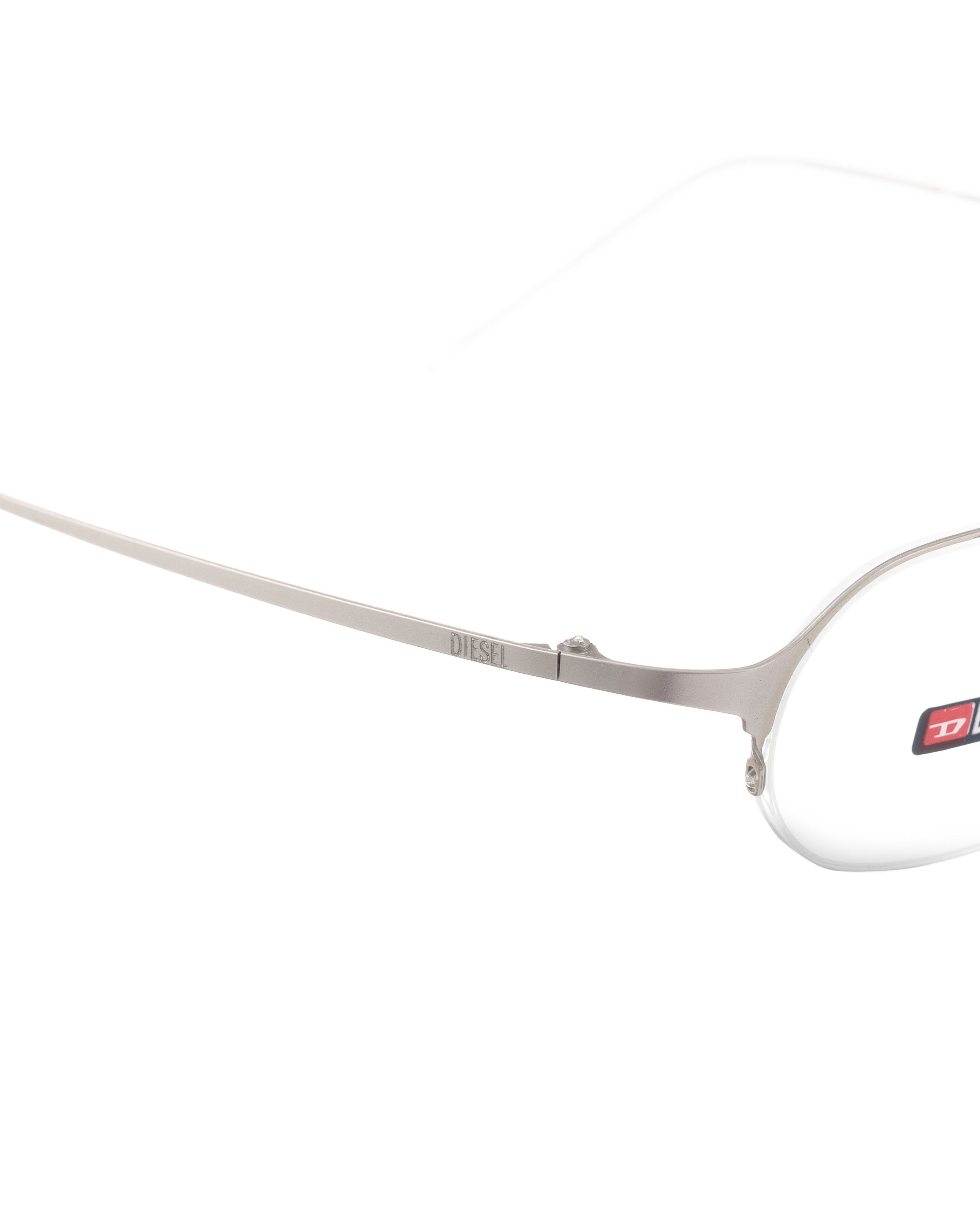 Diesel Diesel 90s Half Rim Oval Light Silver Glasses Size ONE SIZE - 3 Thumbnail
