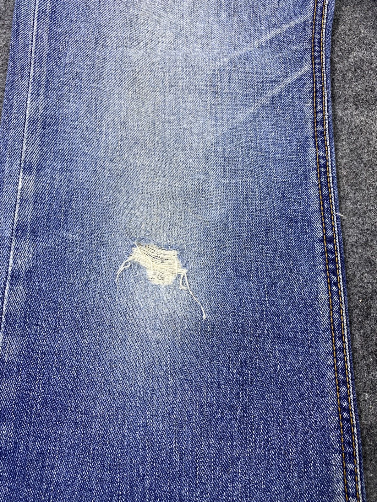 Edwin × Jean × Vintage Edwin 503zz Distress Blue Wash Jeans - J970 Size US 34 / EU 50 - 13 Thumbnail