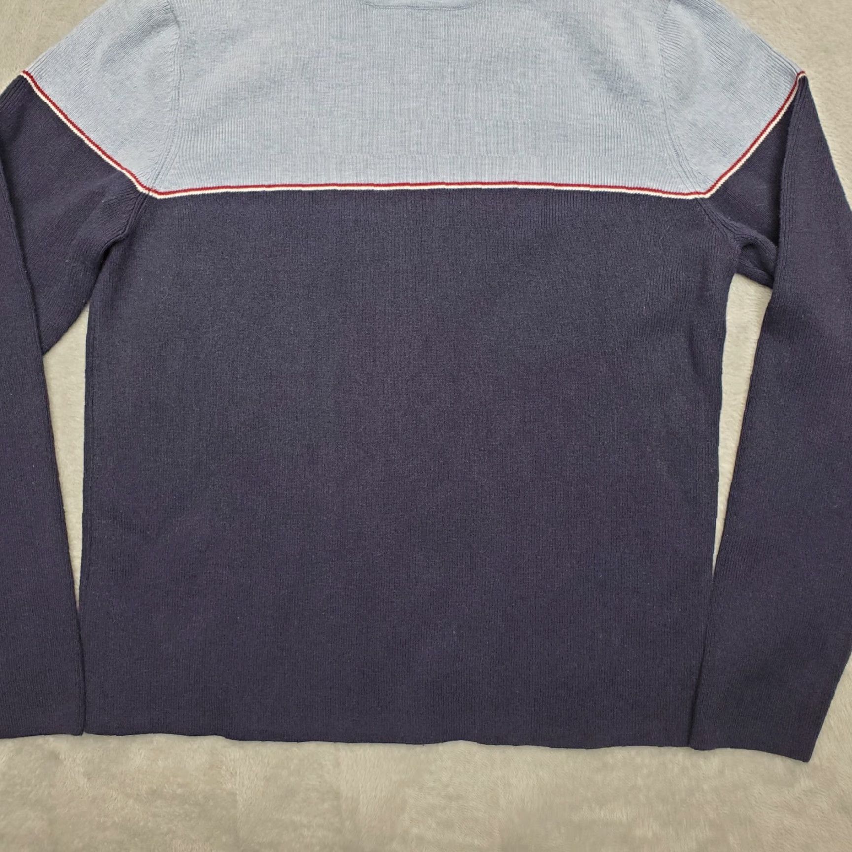 Ralph Lauren VTG Eddie Sweater Women L Blue Long Sleeve Turtleneck Casual Stretch Knit Pullover Classic Cotton Nylon Spandex Vintage Size L / US 10 / IT 46 - 3 Thumbnail