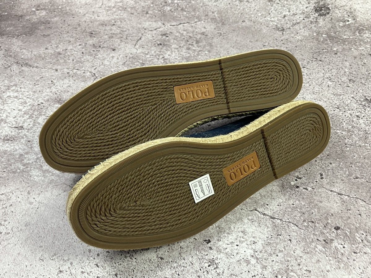 Polo Ralph Lauren Navy Canvas Espadrille Slip On Shoes US15EU48 Summer Loafers Size US 15 / EU 48 - 7 Thumbnail