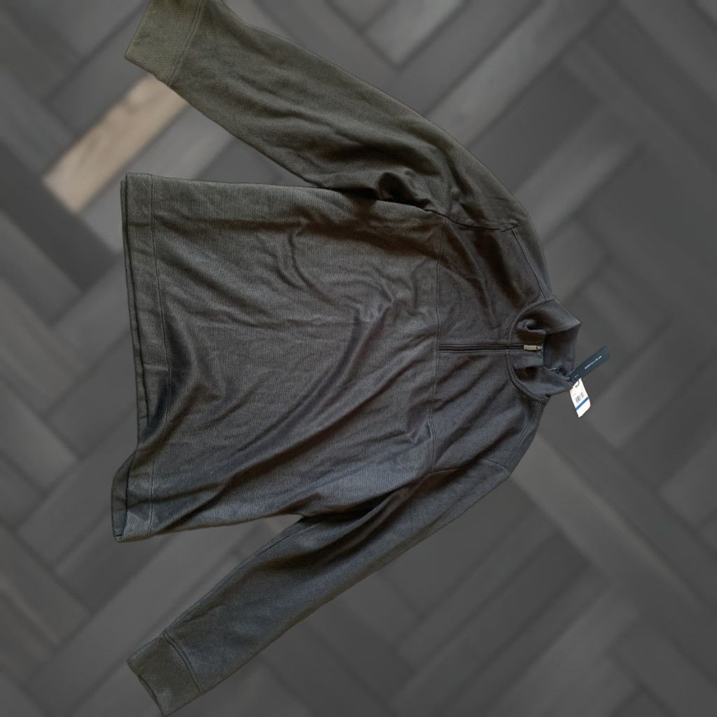 Perry Ellis Perry Ellis Mens 1/4-Zip Pullover Shirt Top Black XL Casual Long Sleeve Mens Clothing Size US XL / EU 56 / 4 - 1 Thumbnail