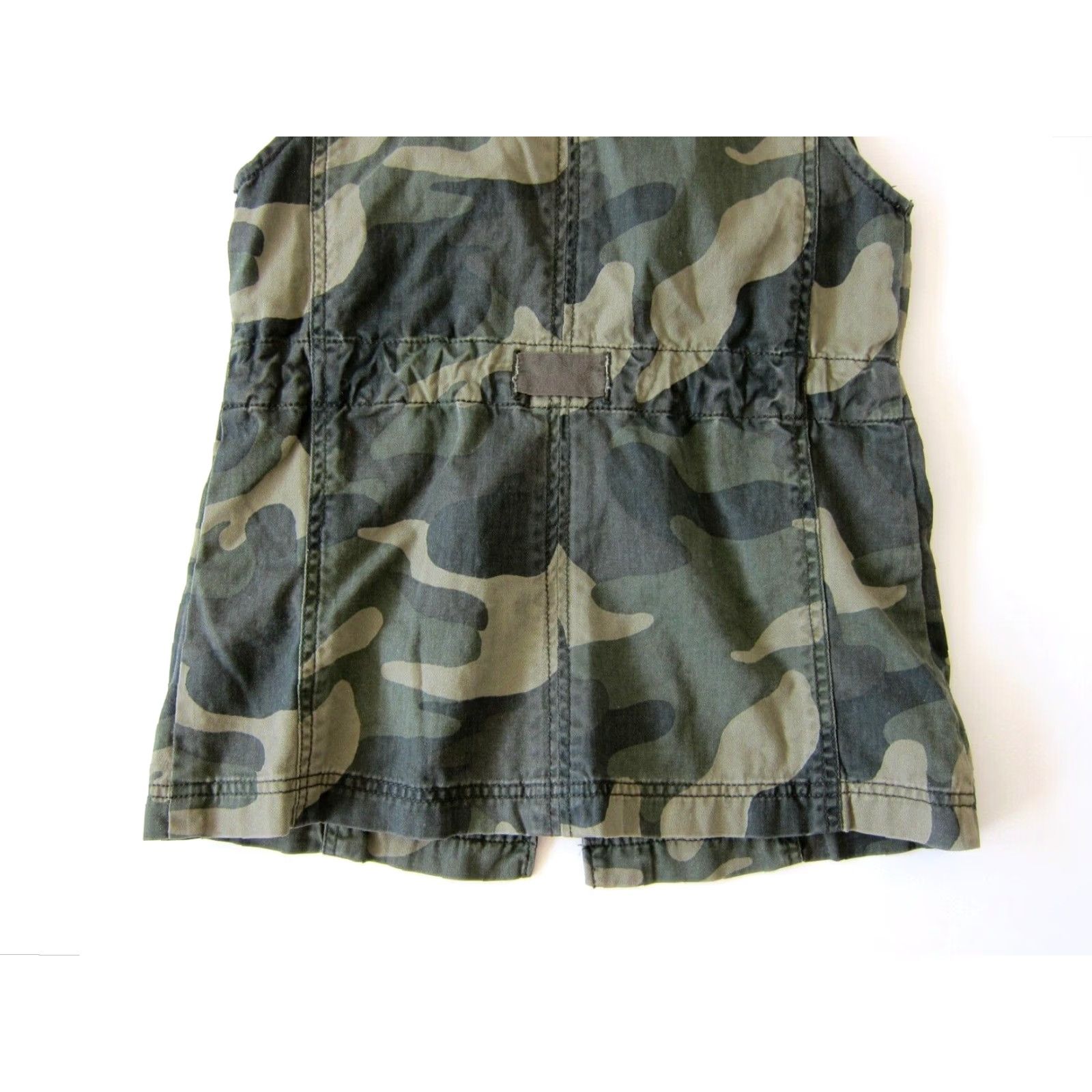 Abercrombie & Fitch Abercrombie & Fitch Vest Woman XS Army Green Camouflage 100% Cotton Cargo Pocket Vest Womens XS Size XS / US 0-2 / IT 36-38 - 5 Thumbnail