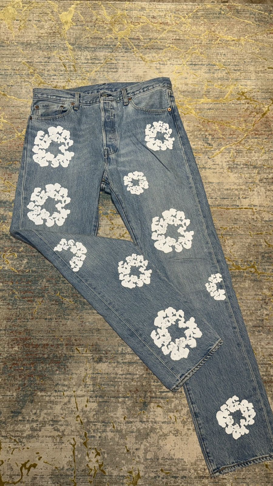 DENIM TEARS Denim Tears The Cotton Wreath Jeans Size US 34 / EU 50 - 1 Thumbnail