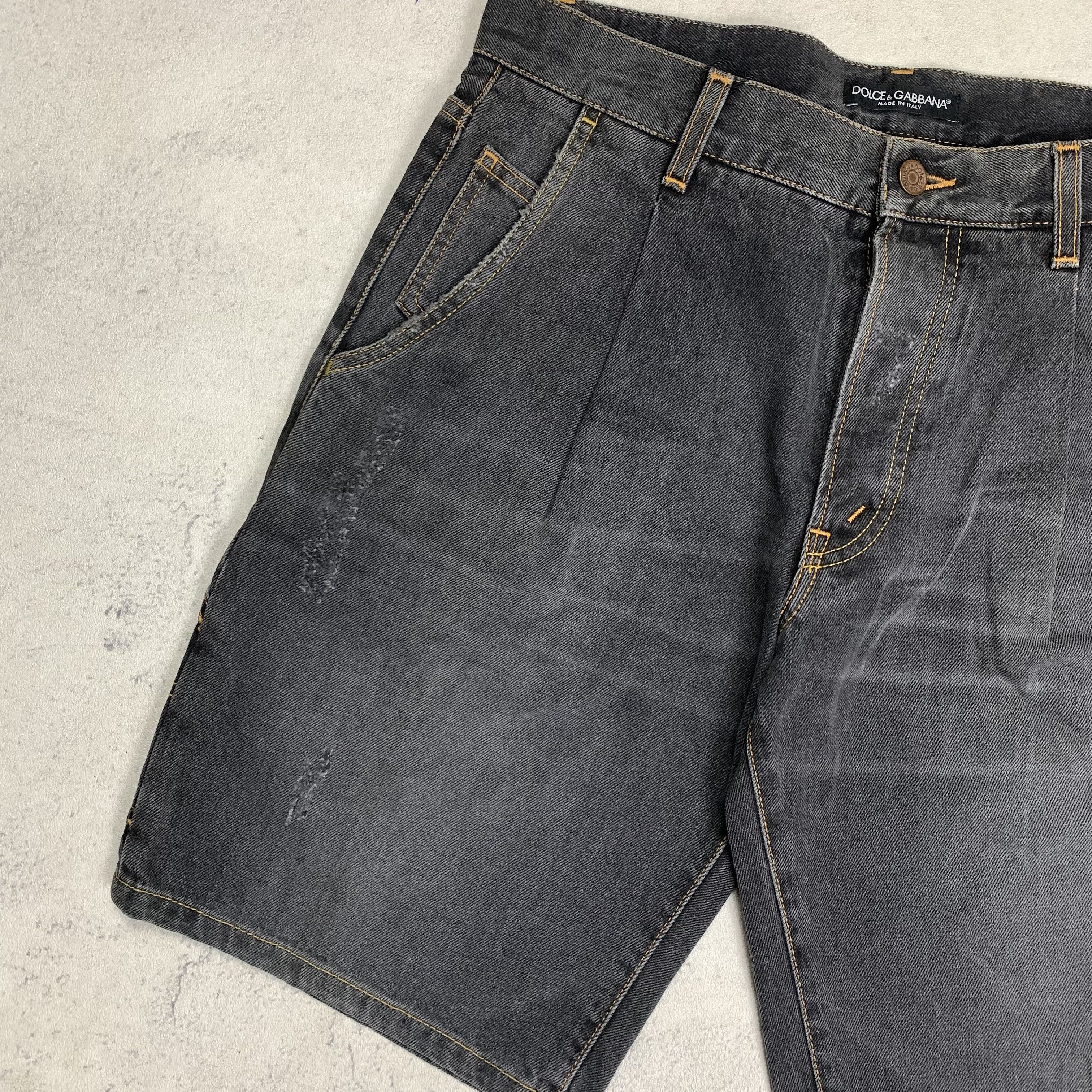 Dolce & Gabbana Dolce & Gabbana Distressed Multi Pocket Short Denim Pants Size US 32 / EU 48 - 4 Thumbnail
