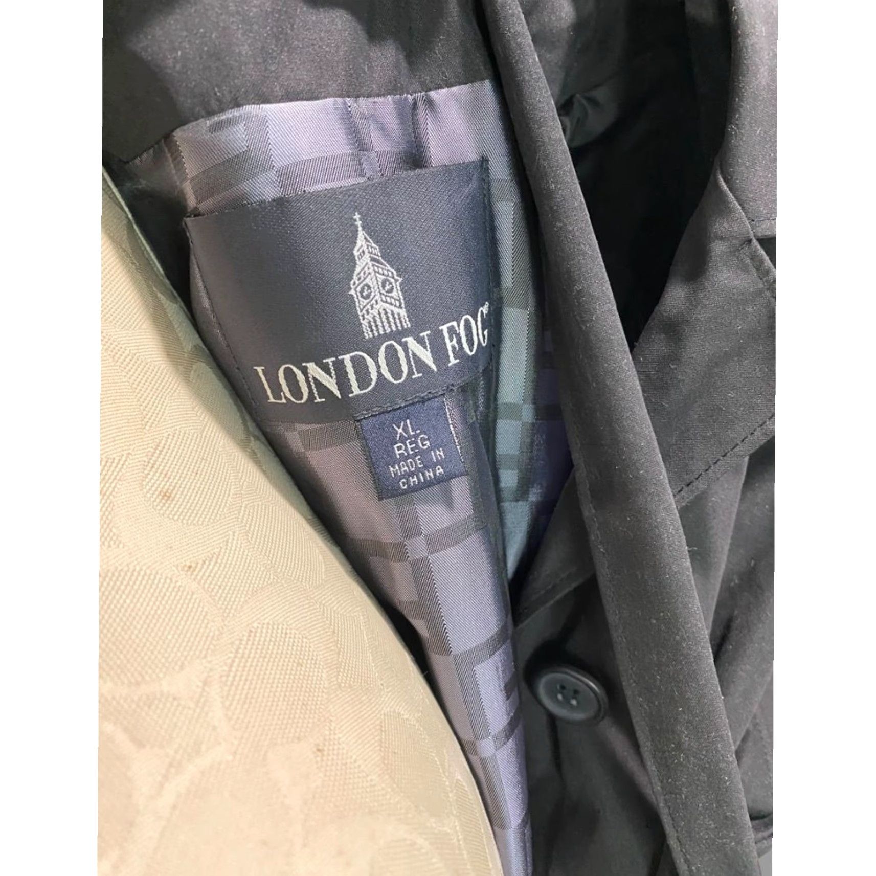 London Fog VINTAGE London Fog Womens Overcoat Coat XL Black Microfiber Vintage Fashion? Size XL / US 12-14 / IT 48-50 - 7 Thumbnail