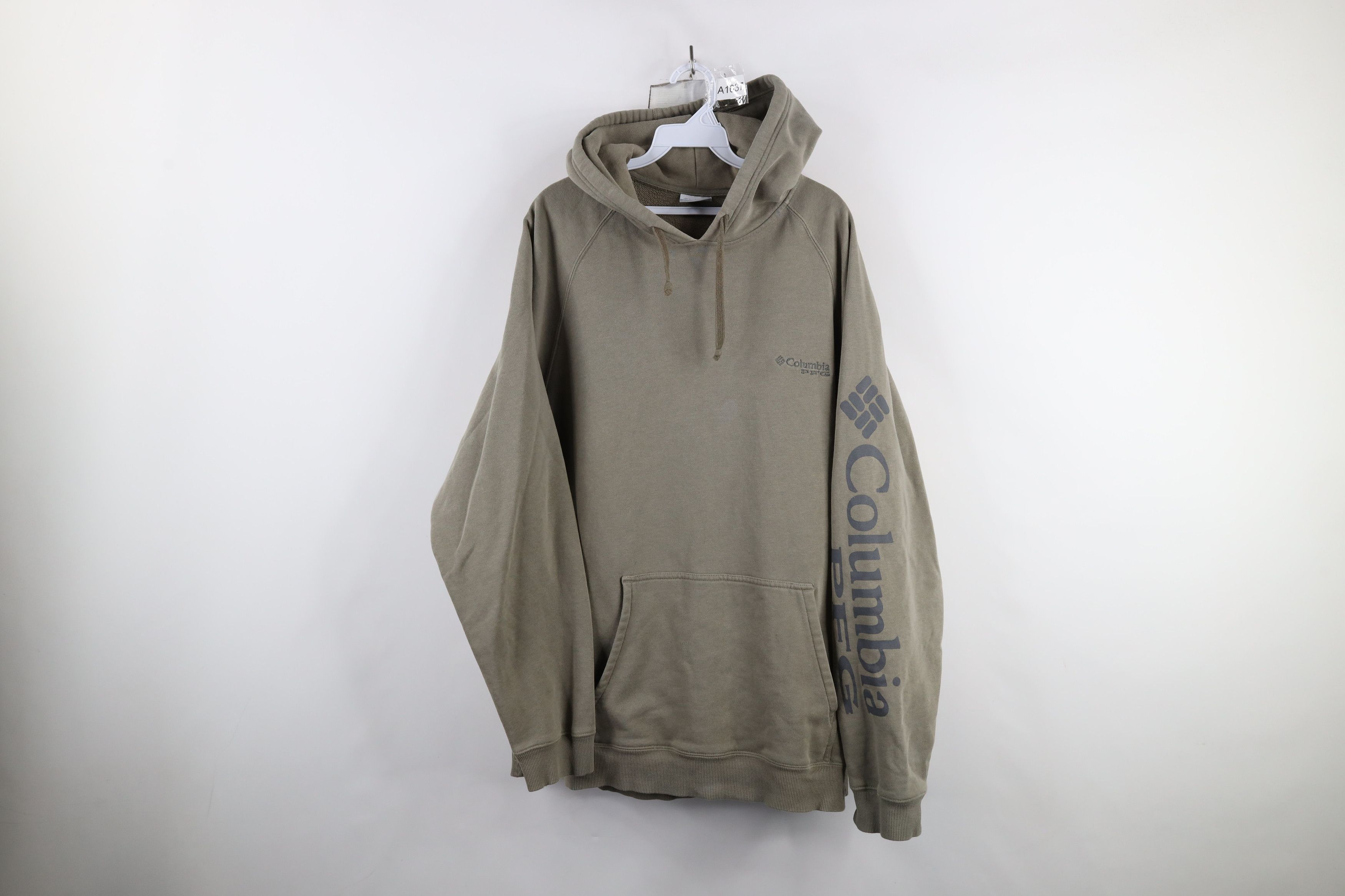 Columbia × Vintage Vintage Y2K Columbia PFG Spell Out Hoodie Sweatshirt Green Size US XL / EU 56 / 4 - 1 Thumbnail