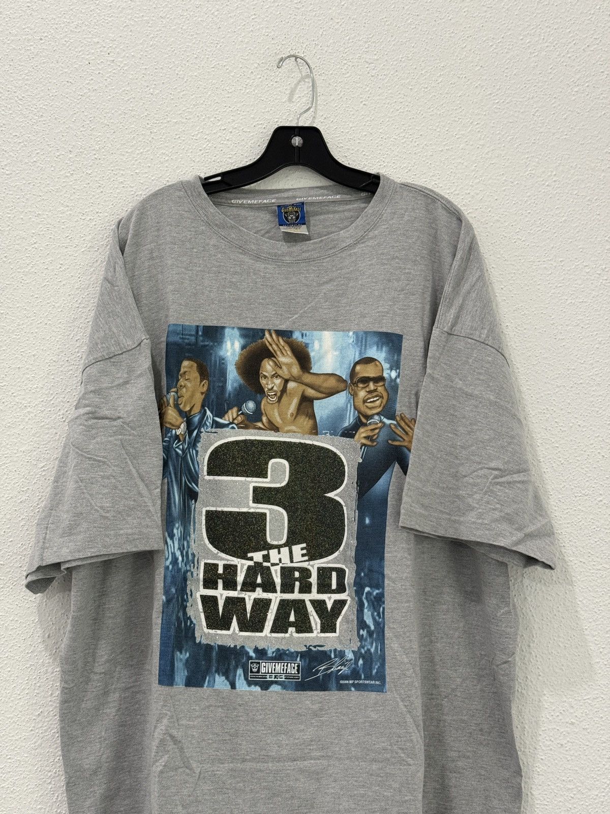 Rap Tees Vintage Y2K Give Me Face 2000s The Hard Way 3 Rap Tee 3XL Size US XXL / EU 58 / 5 - 2 Thumbnail