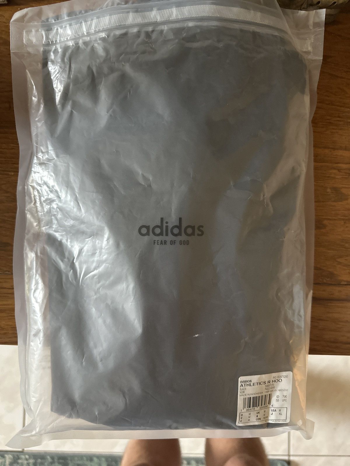 Fear of God FOG Athletic Stretch Woven Running Hoodie (Black/Medium) Size US M / EU 48-50 / 2 - 3 Thumbnail