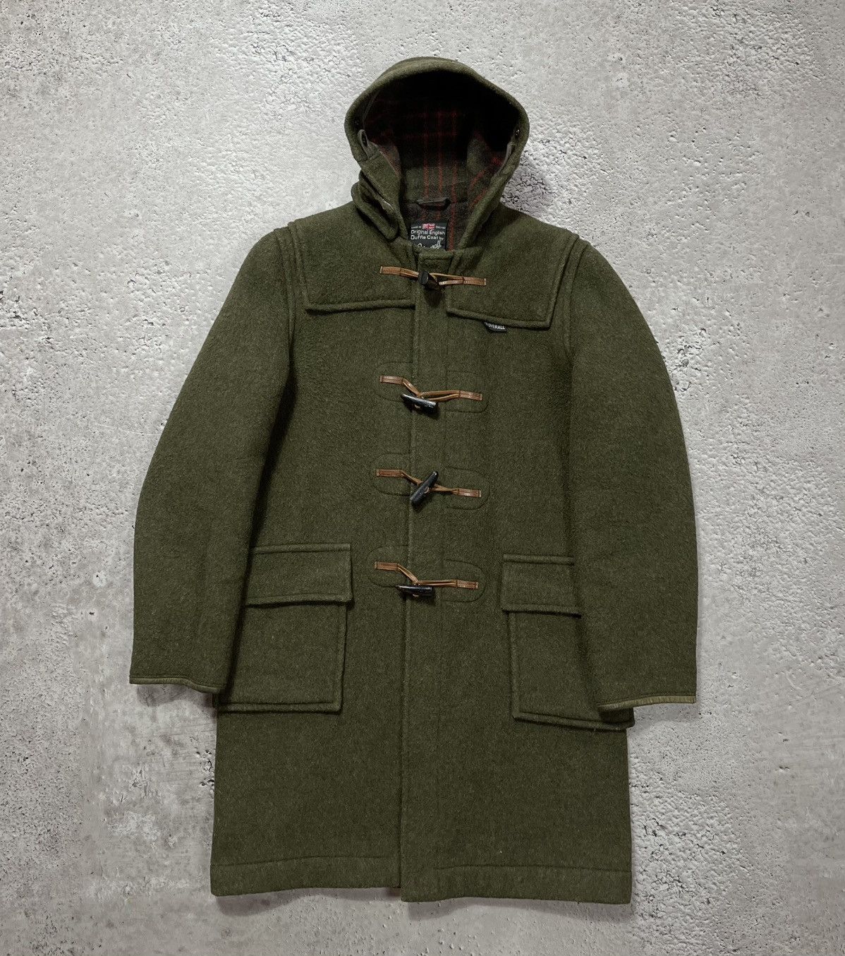 希少！GLOVERALL ビンテージコート Vintage Gloverall Duffle Coat Olive Green Wool Toggle Jacket