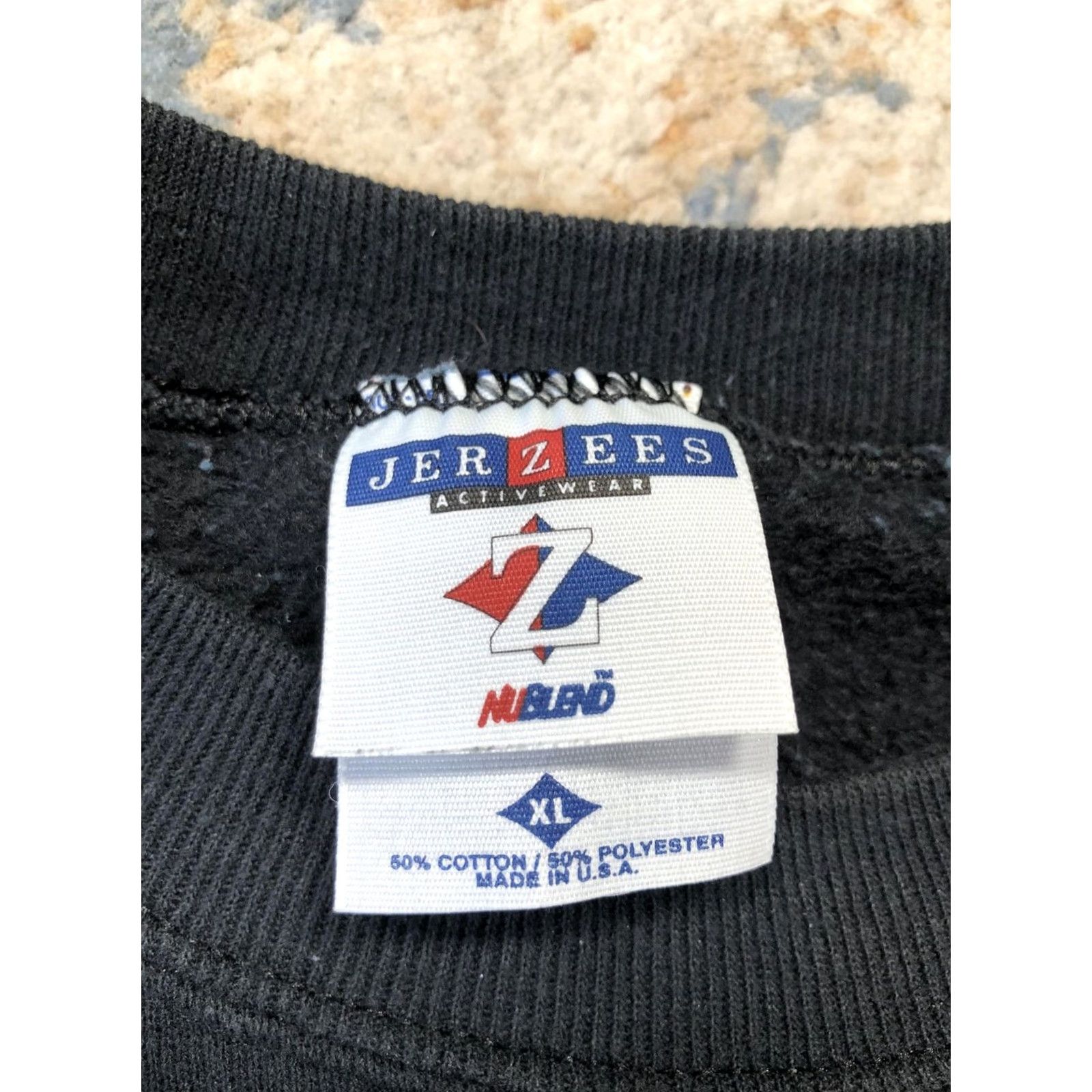 Jerzees VINTAGE Jerzees Sweatshirt Mens XL Black Crewneck Blank Made USA 90s Size US XL / EU 56 / 4 - 7 Thumbnail