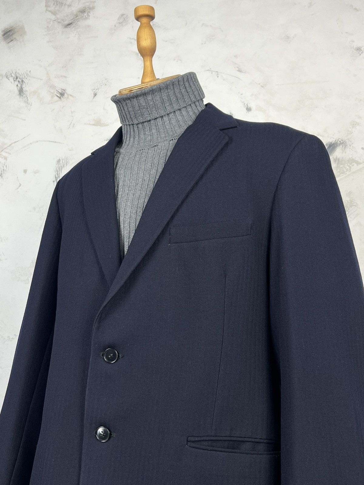 Burton Burton Tailored Navy Two Piece Suit Jacket Trousers L - XL Size 50R - 3 Thumbnail
