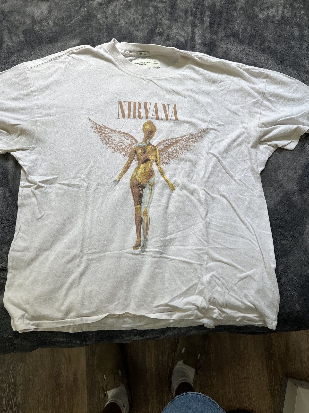 Abercrombie & Fitch Vintage Nirvana Tee Size US XL / EU 56 / 4 - 1 Thumbnail