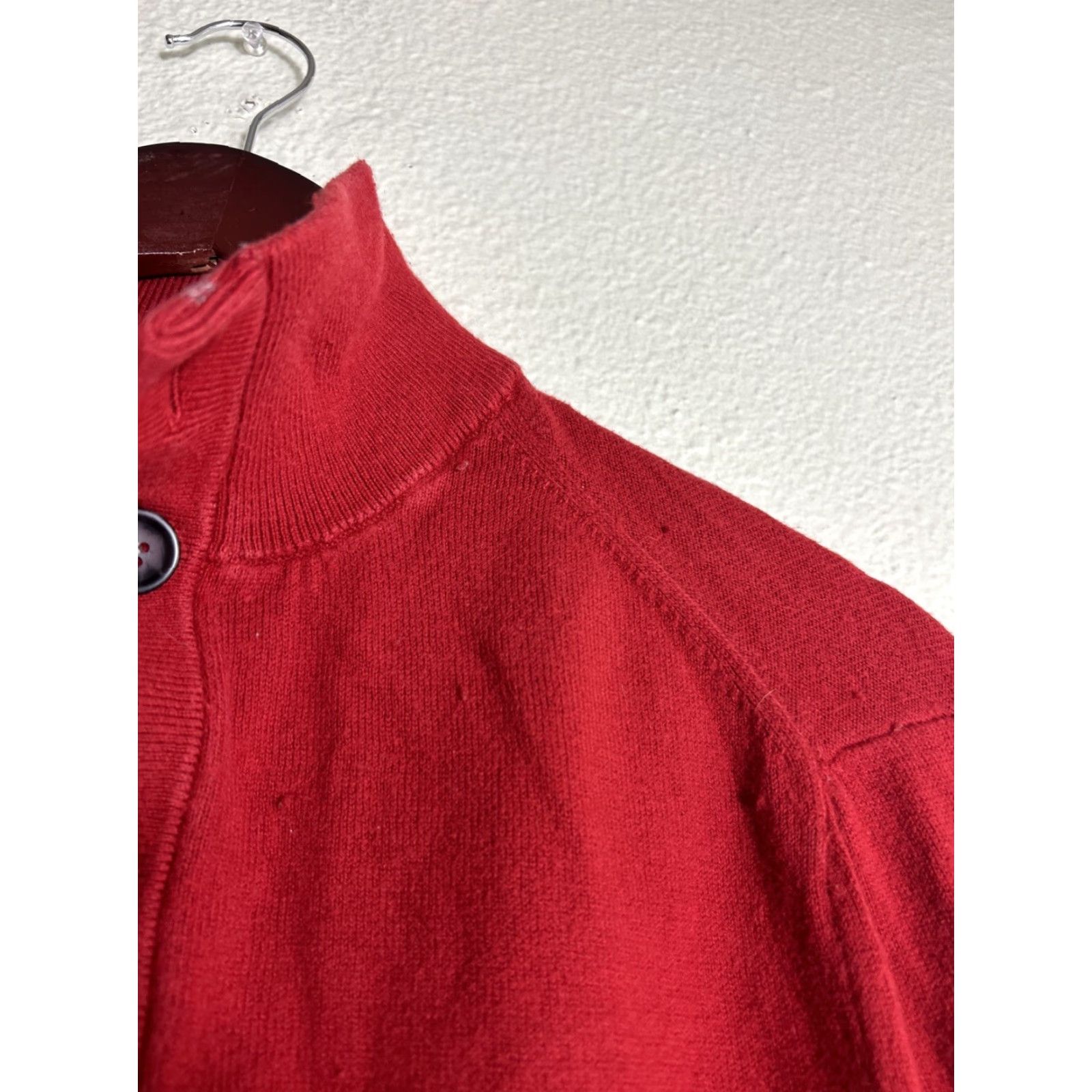 Banana Republic Banana Republic Sweater Mens Medium Cotton Cashmere Blend Pullover Red LS Size US M / EU 48-50 / 2 - 7 Thumbnail