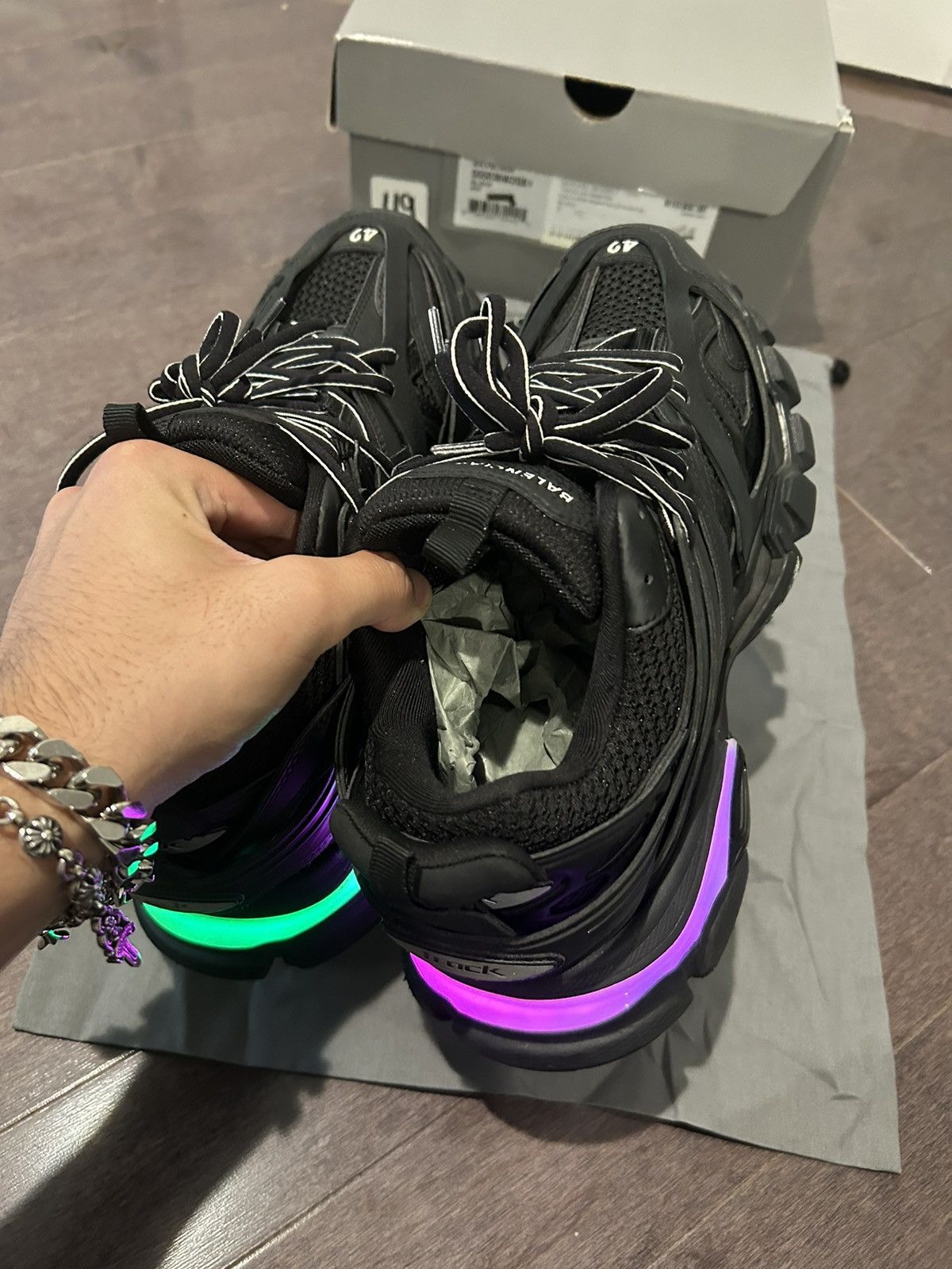 Balenciaga Balenciaga tracks black led og all worn once