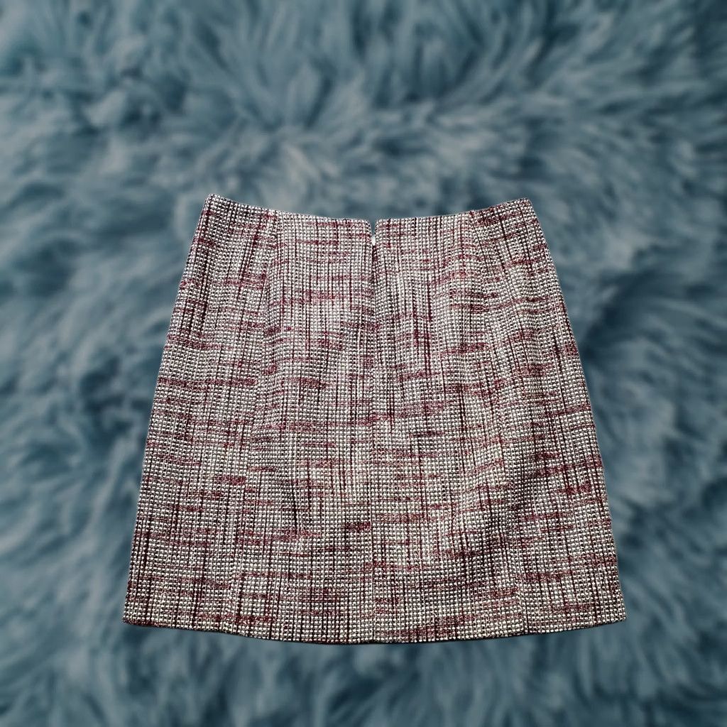Banana Republic Banana Republic Mini Skirt Womens Size 4 Multicolor Patterned Tweed Lined Pleated Back Zip Womens Size 4 Skirt Short Pre-owned Size 27" / US 4 / IT 40 - 1 Thumbnail