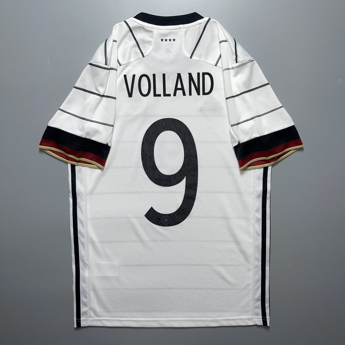 Adidas GERMANY ADIDAS 2020 EURO FOOTBALL HOME JERSEY #9 VOLLAND Size US S / EU 44-46 / 1 - 1 Thumbnail