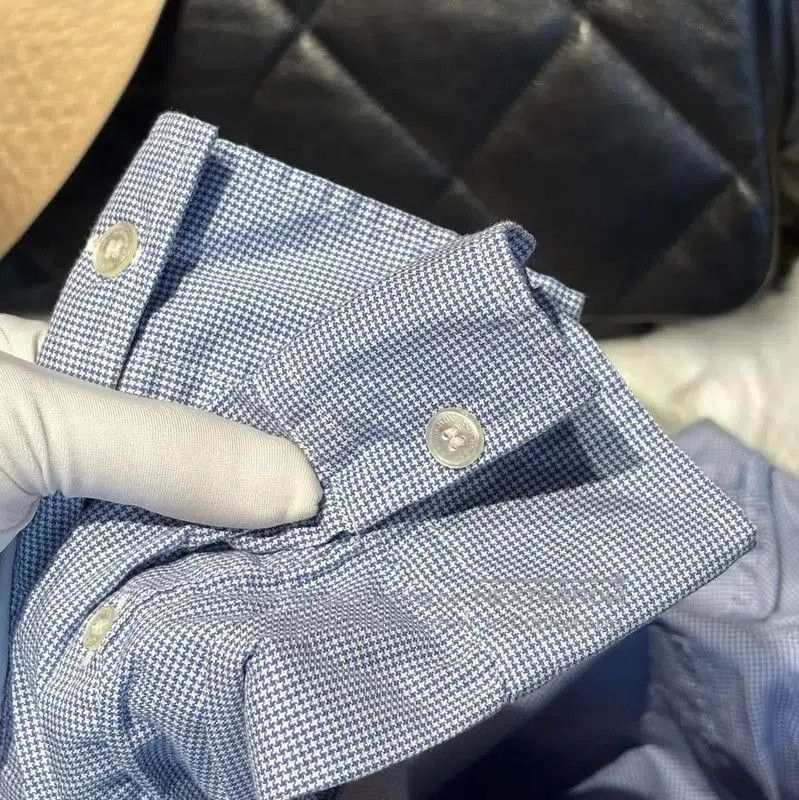 Burberry Burberry Blue Cotton Long Sleeve Shirt. Size US S / EU 44-46 / 1 - 7 Thumbnail
