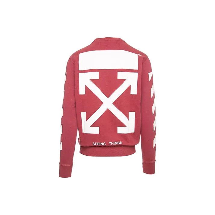 Off-White OFF-WHITE Red Arrow Graphic Hoodie for Men 0079 Size US XXS / EU 40 - 1 Thumbnail