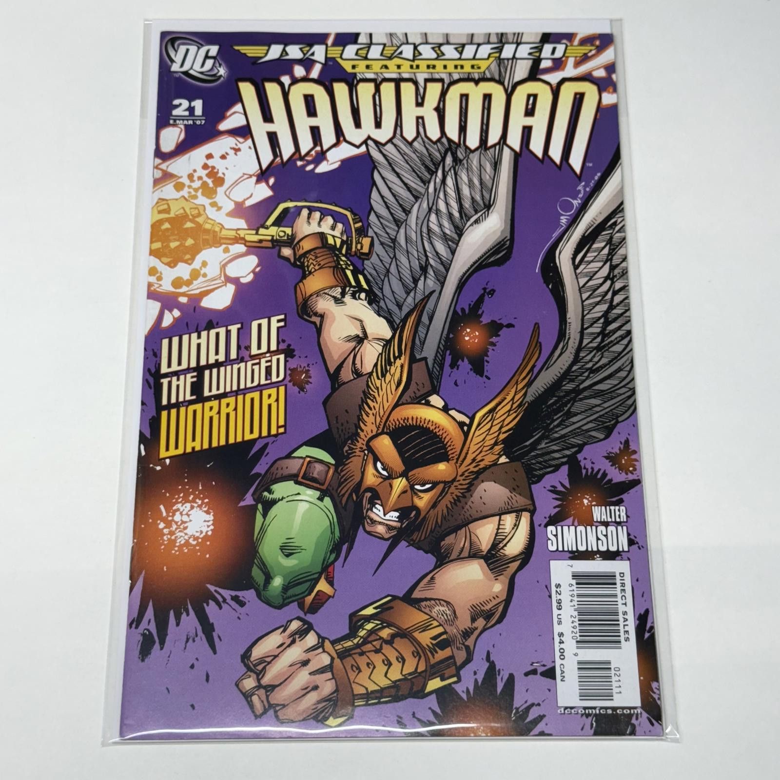 DC Comics JSA Classified #21 Hawkman MAR 2007 DC Comics Size ONE SIZE - 1 Thumbnail