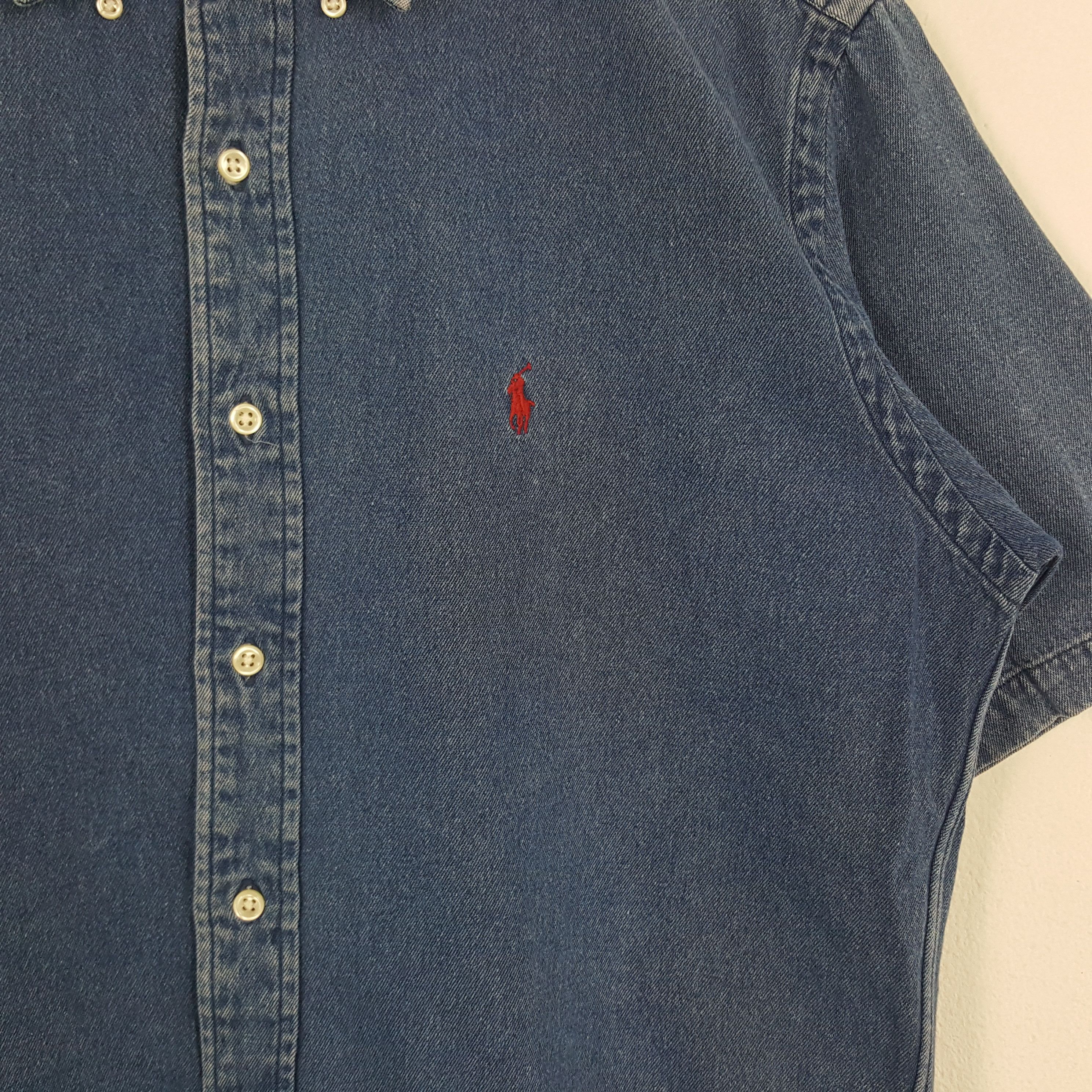 Ralph Lauren × Vintage Vintage Polo by Ralph Lauren American Brand Shirt Button Up Size US XL / EU 56 / 4 - 2 Thumbnail