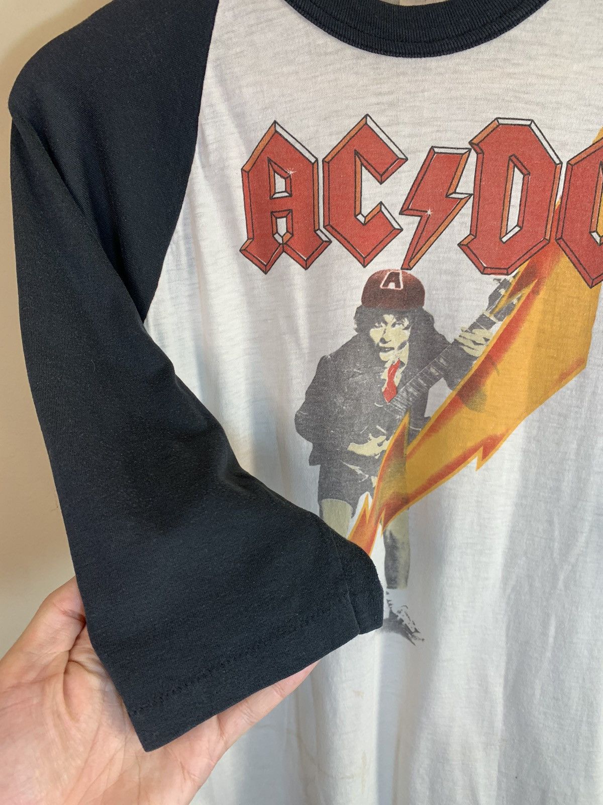 AC/DC × Band Tees × Vintage *RARE* Vintage 1976 AC/DC High Voltage Single Stitch Shirt Size US L / EU 52-54 / 3 - 5 Thumbnail