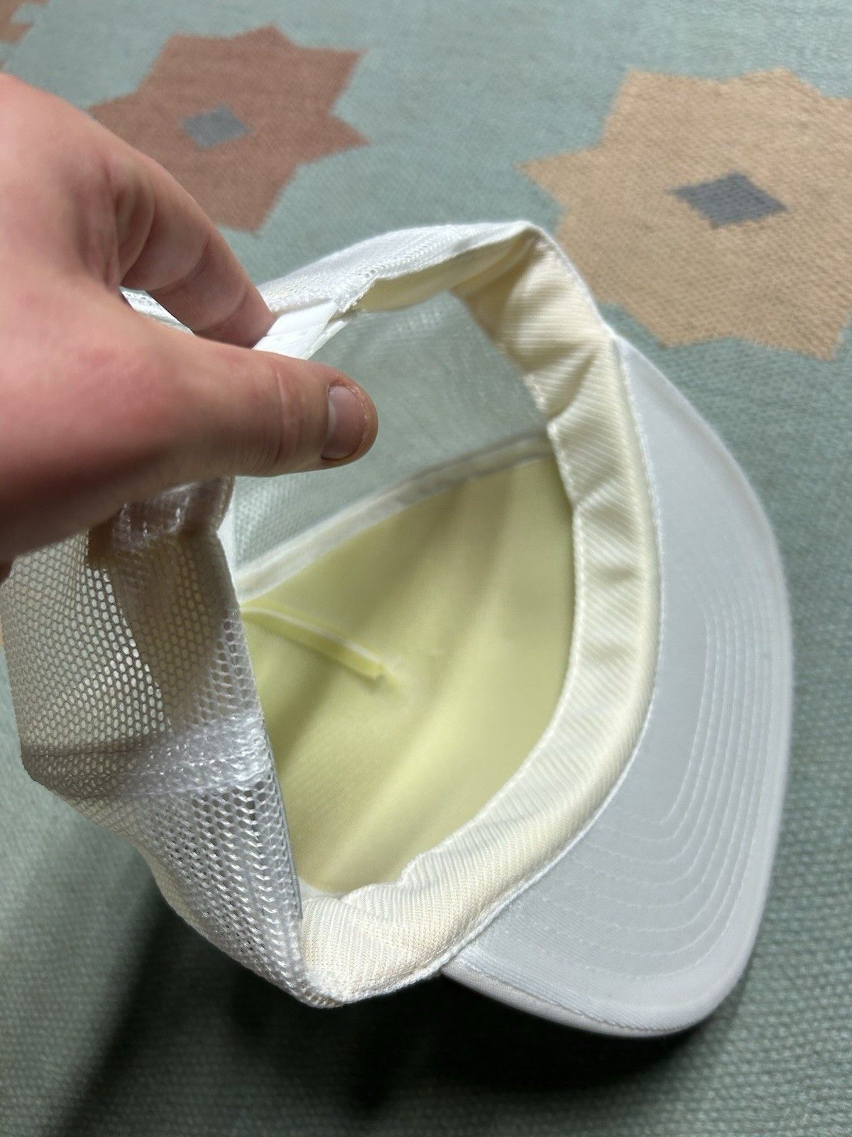 Vintage Vintage trucker hat advanced environmental snapback white Size ONE SIZE - 6 Thumbnail