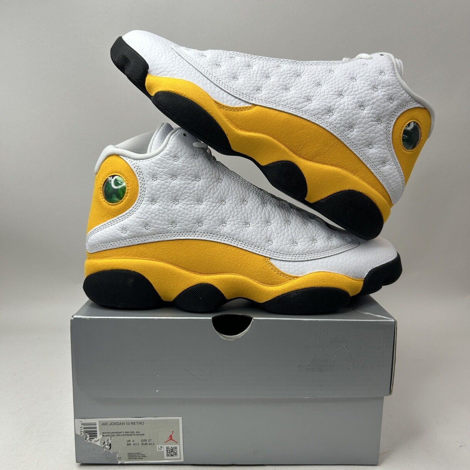 Yellow Jordan 27 White Nike Air Jordan 13 Retro “Del Sol/White