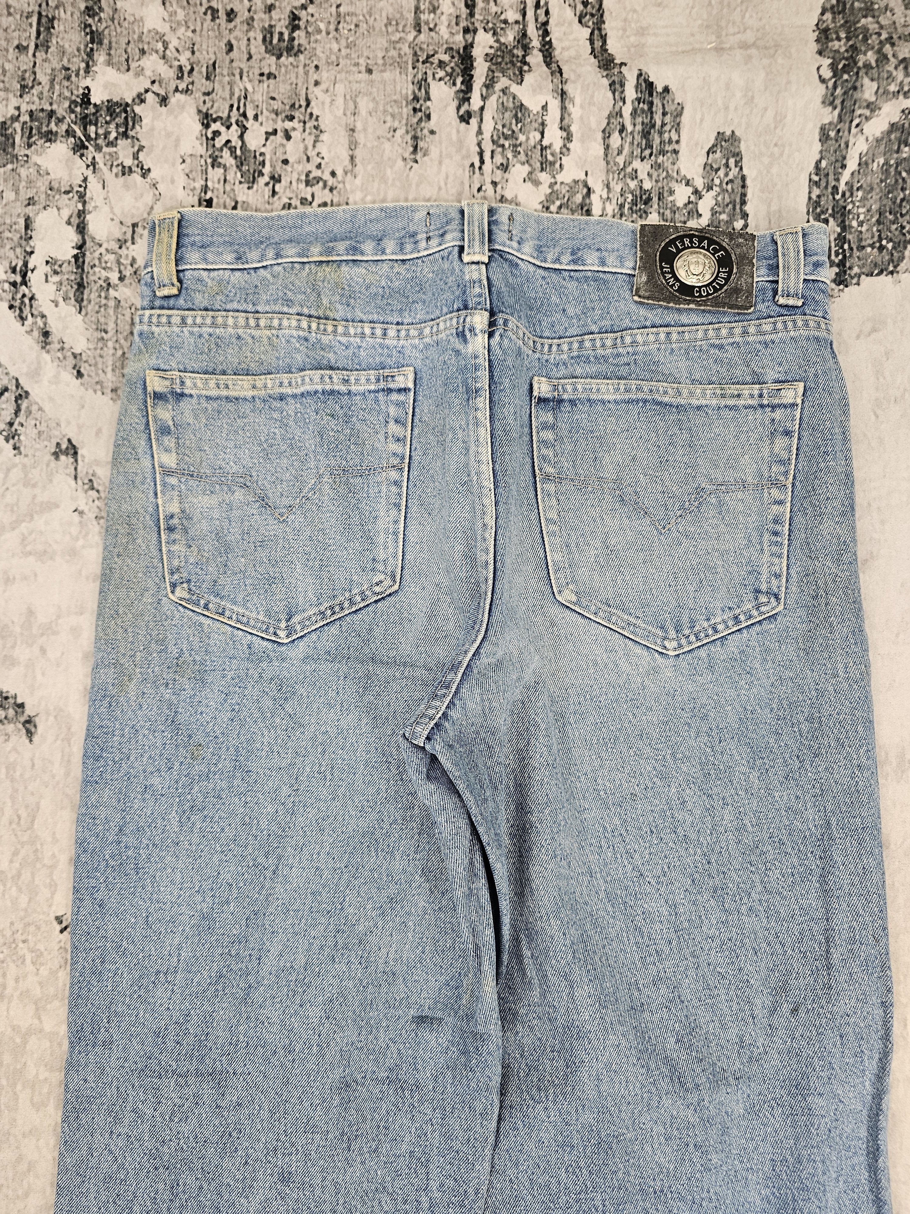 Versace Vintage VERSACE JEANS COUTURE High Rise Stain Jeans JB0294 Size US 36 / EU 52 - 6 Thumbnail