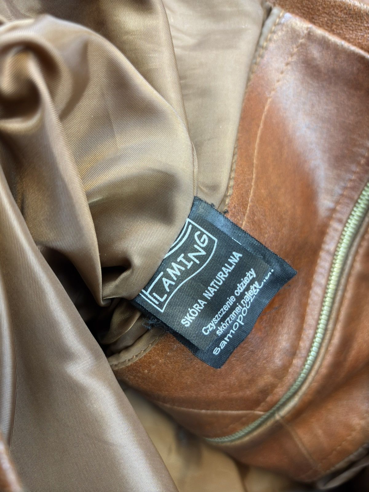 Other Vintage Brown Real Leather Jacket Old Money Detroit 90s Rare Size US L / EU 52-54 / 3 - 10 Thumbnail