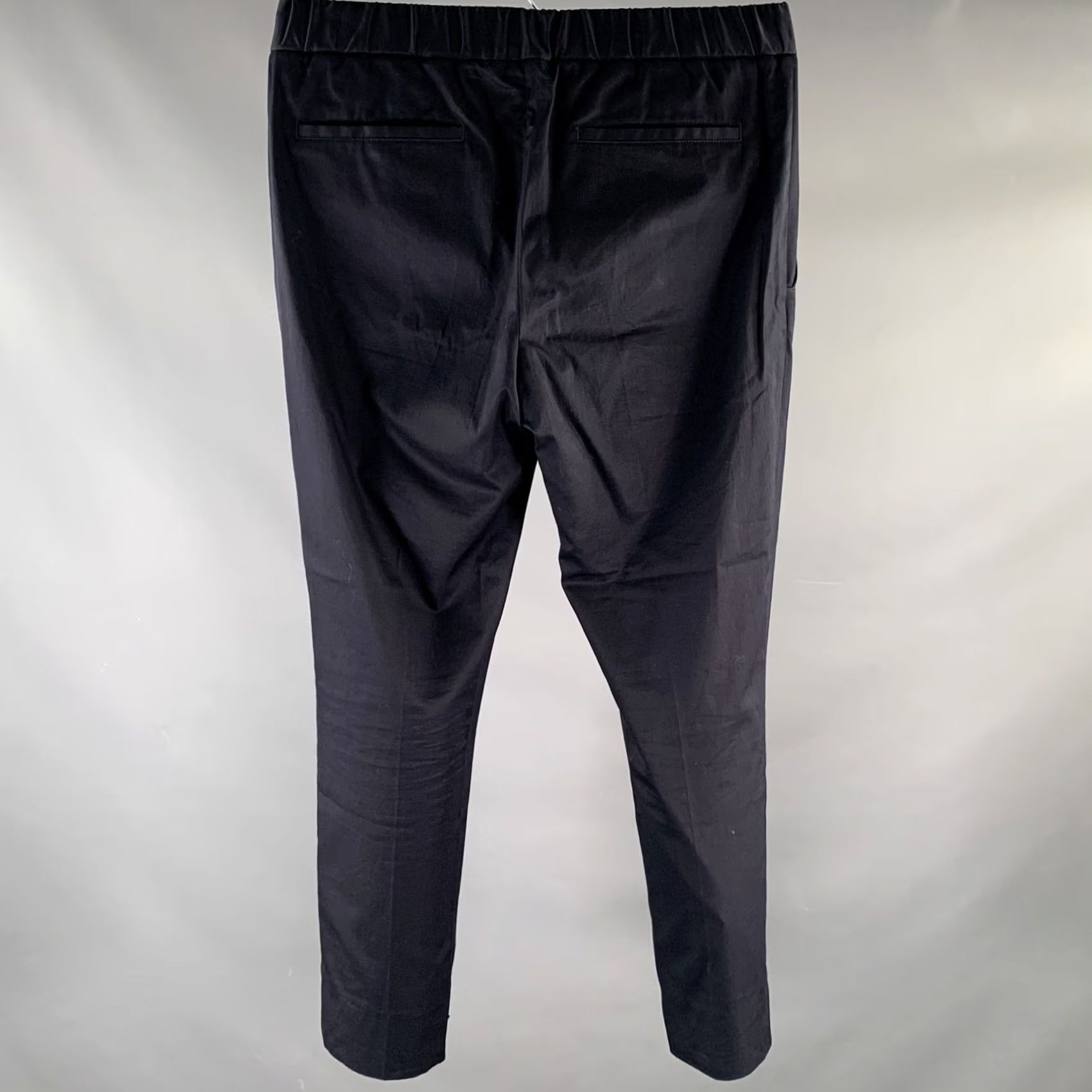 Loro Piana LORO PIANA Pants Casual Navy Solid Cotton Zip Fly Size S Size US 29 - 2 Thumbnail