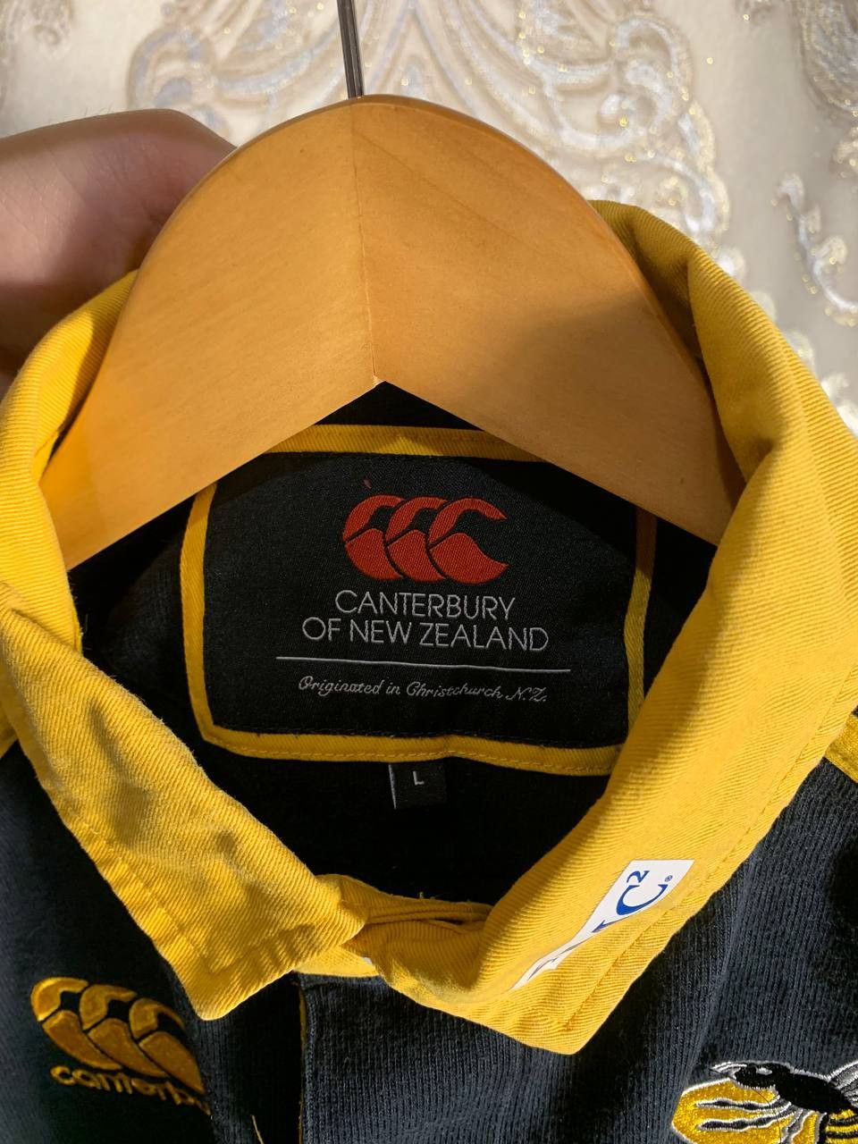 Canterbury of New Zealand Vintage Canterbury London Wasps Retro Rugby Jersey 90s Y2K Size US L / EU 52-54 / 3 - 4 Thumbnail