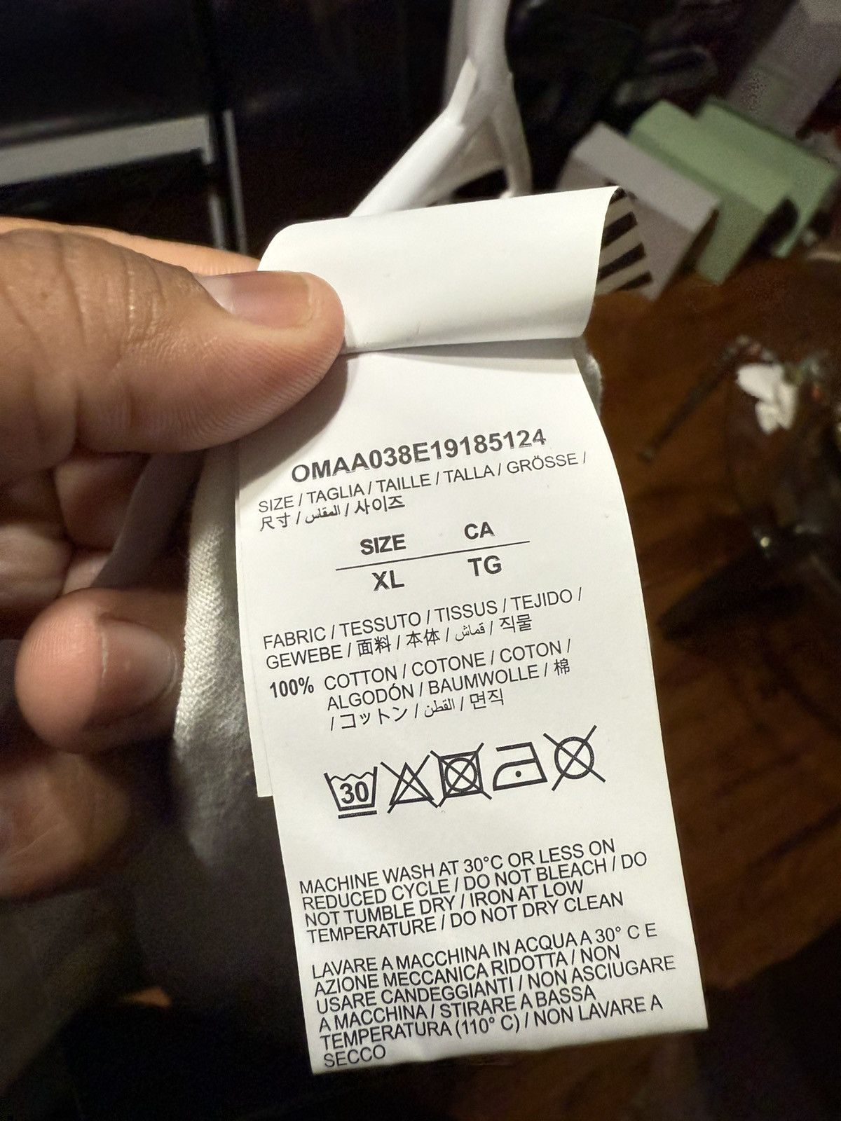 Off-White Off-White Industrial Belt Spray Paint Tee Size XL Size US XL / EU 56 / 4 - 8 Thumbnail