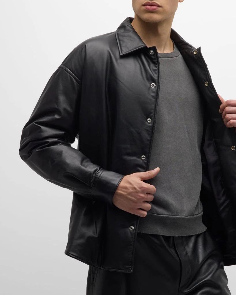 John Elliott John Elliott Leather Scout Jacket Black Size US S / EU 44-46 / 1 - 5 Thumbnail