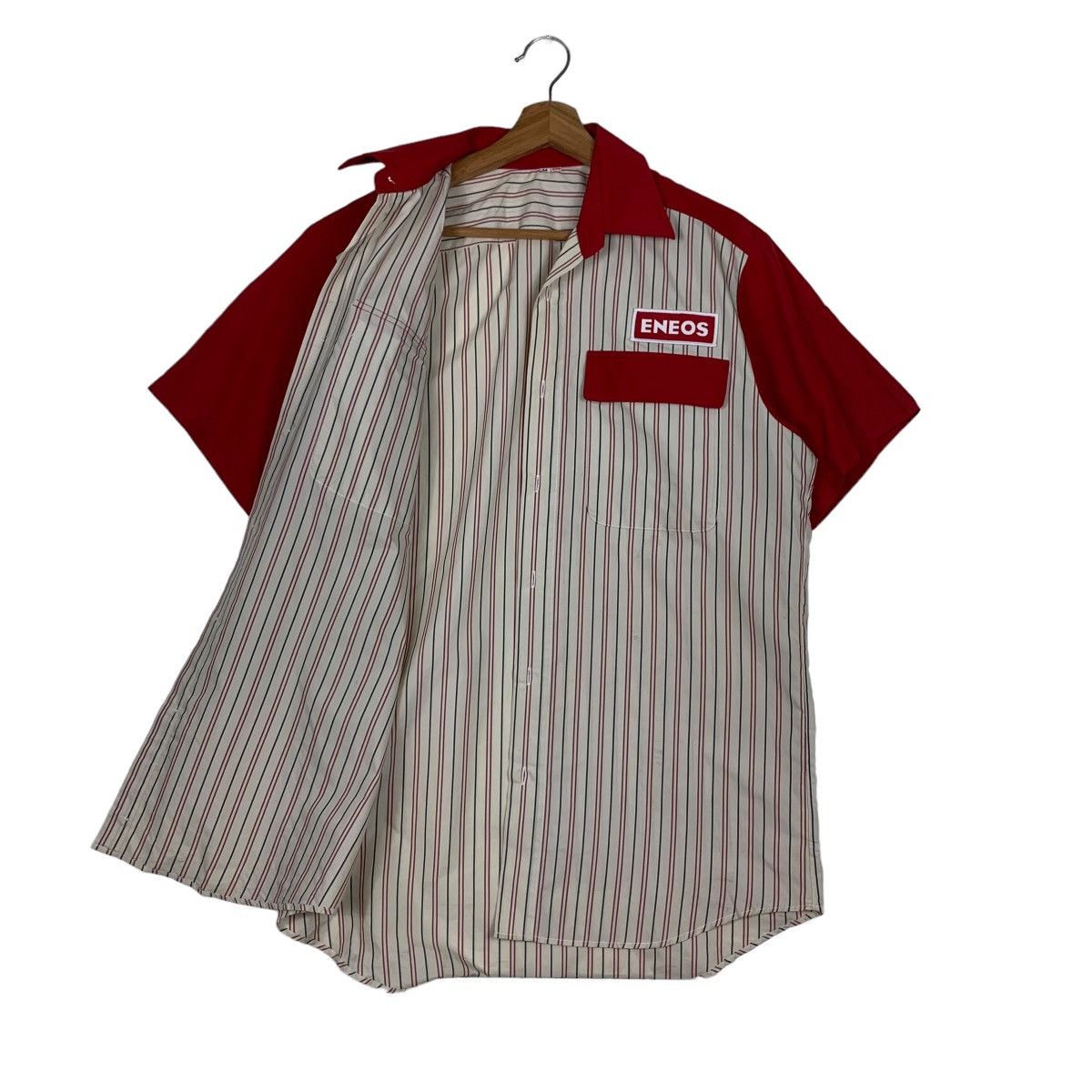 Japanese Brand Vintage ENEOS Work Shirt #0159-C8 Size US M / EU 48-50 / 2 - 10 Thumbnail