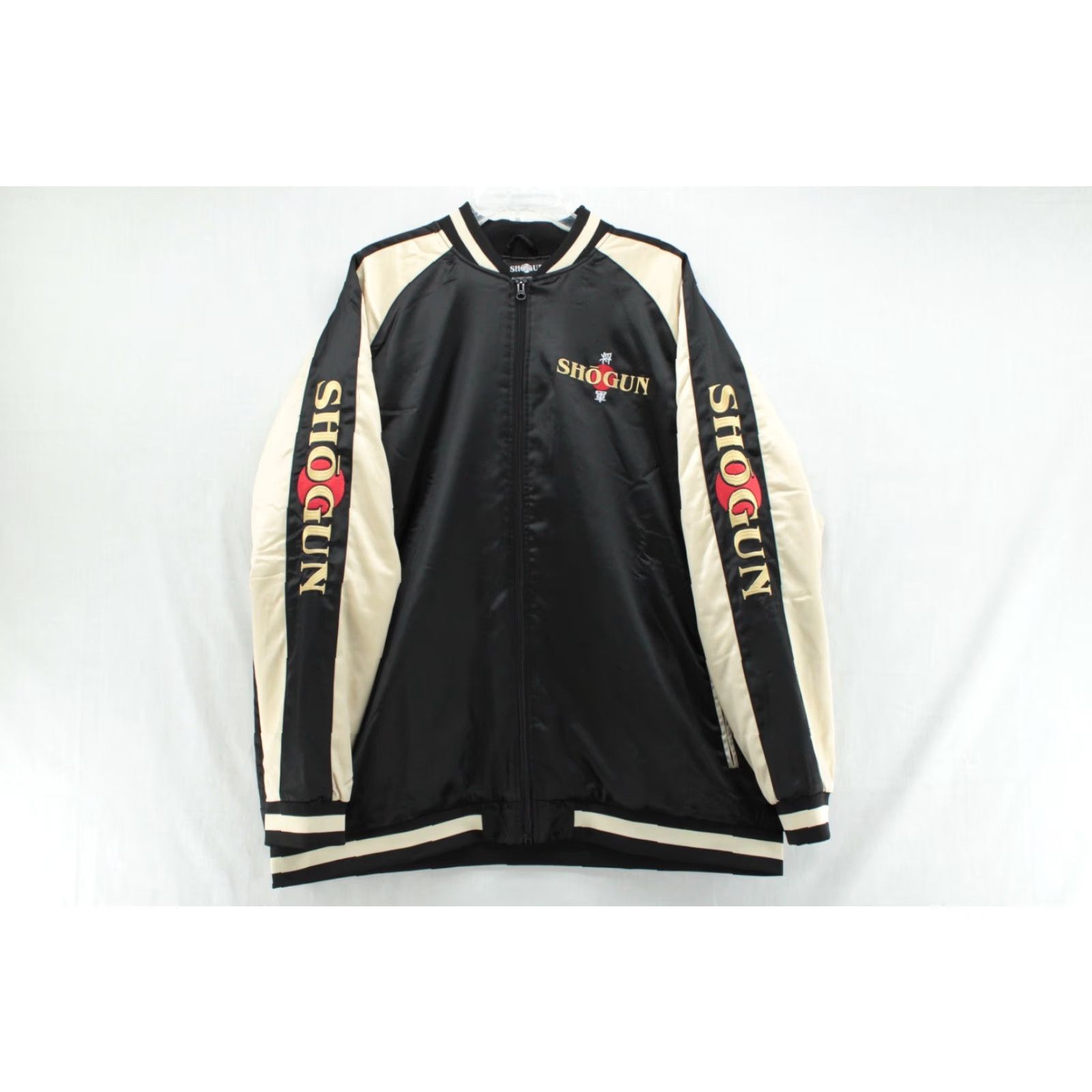 Vintage VINTAGE SHOGUN Bomber Jacket Men's 2XL Black Beige Embroidered Diamond quilted lining Size US XXL / EU 58 / 5 - 2 Thumbnail