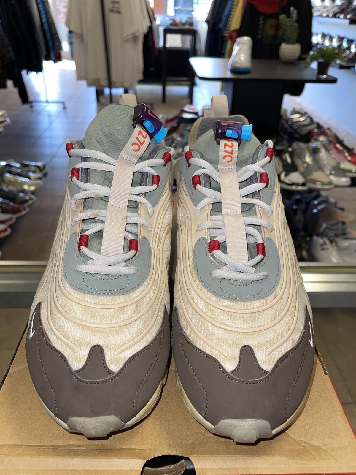 Nike Size 12 - Nike Air Max 270 React x Travis Scott Cactus Trail Size US 12 / EU 45 - 2 Thumbnail