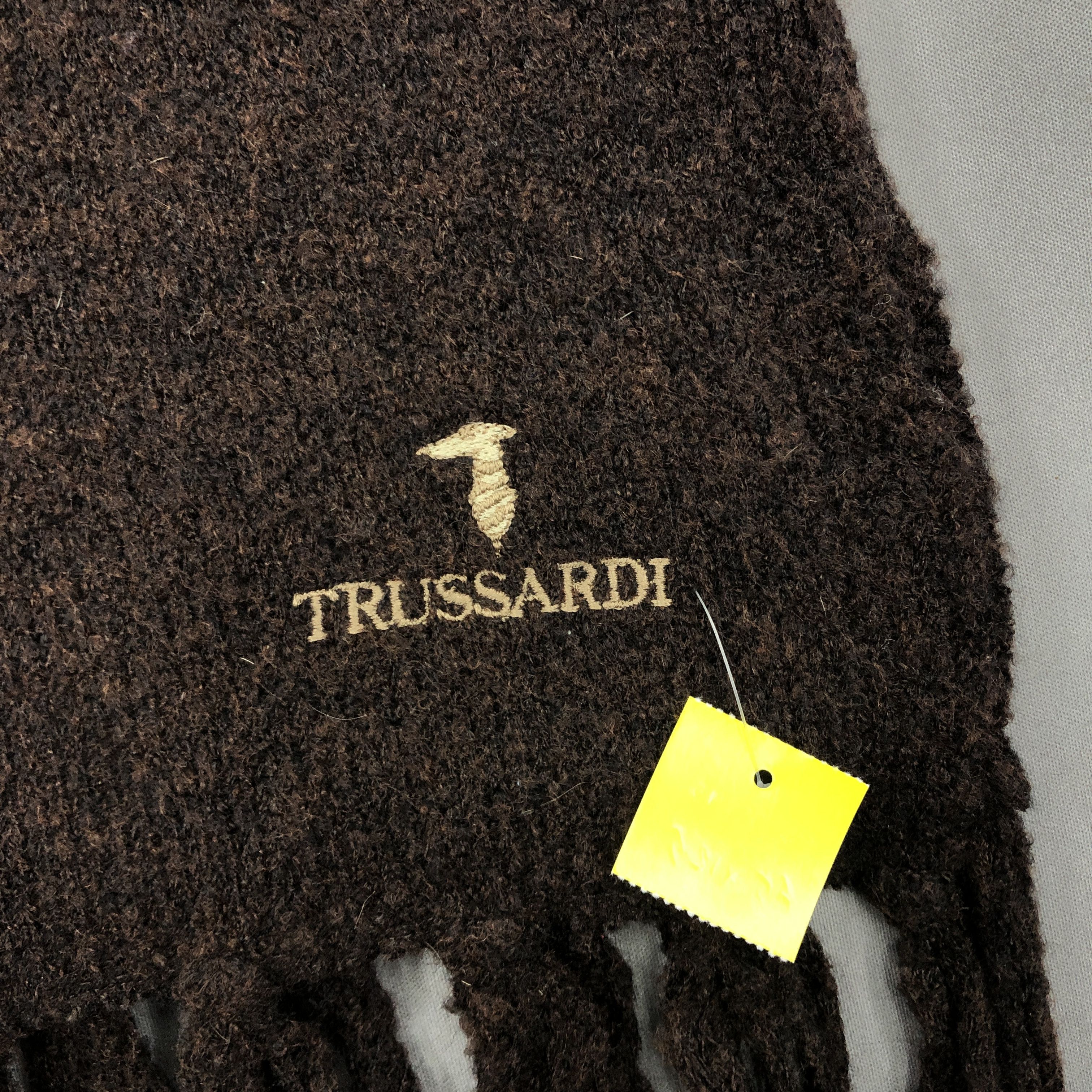 Trussardi Vintage Trussardi Scarf Muffler Wool Cashmere Scarves Size ONE SIZE - 3 Thumbnail