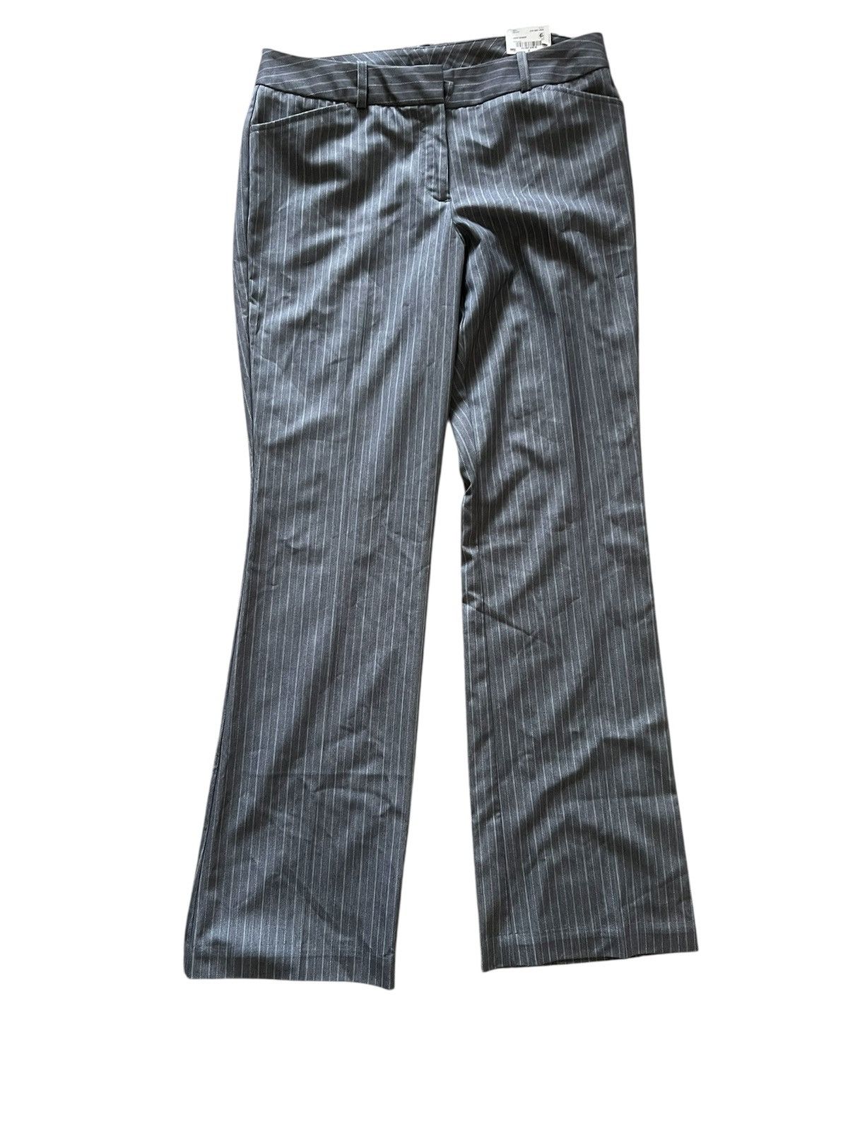 Worthington Worthington Women’s Grey Stripe Modern Fit Trouser | 6 NWT Size 28" / US 6 / IT 42 - 1 Thumbnail
