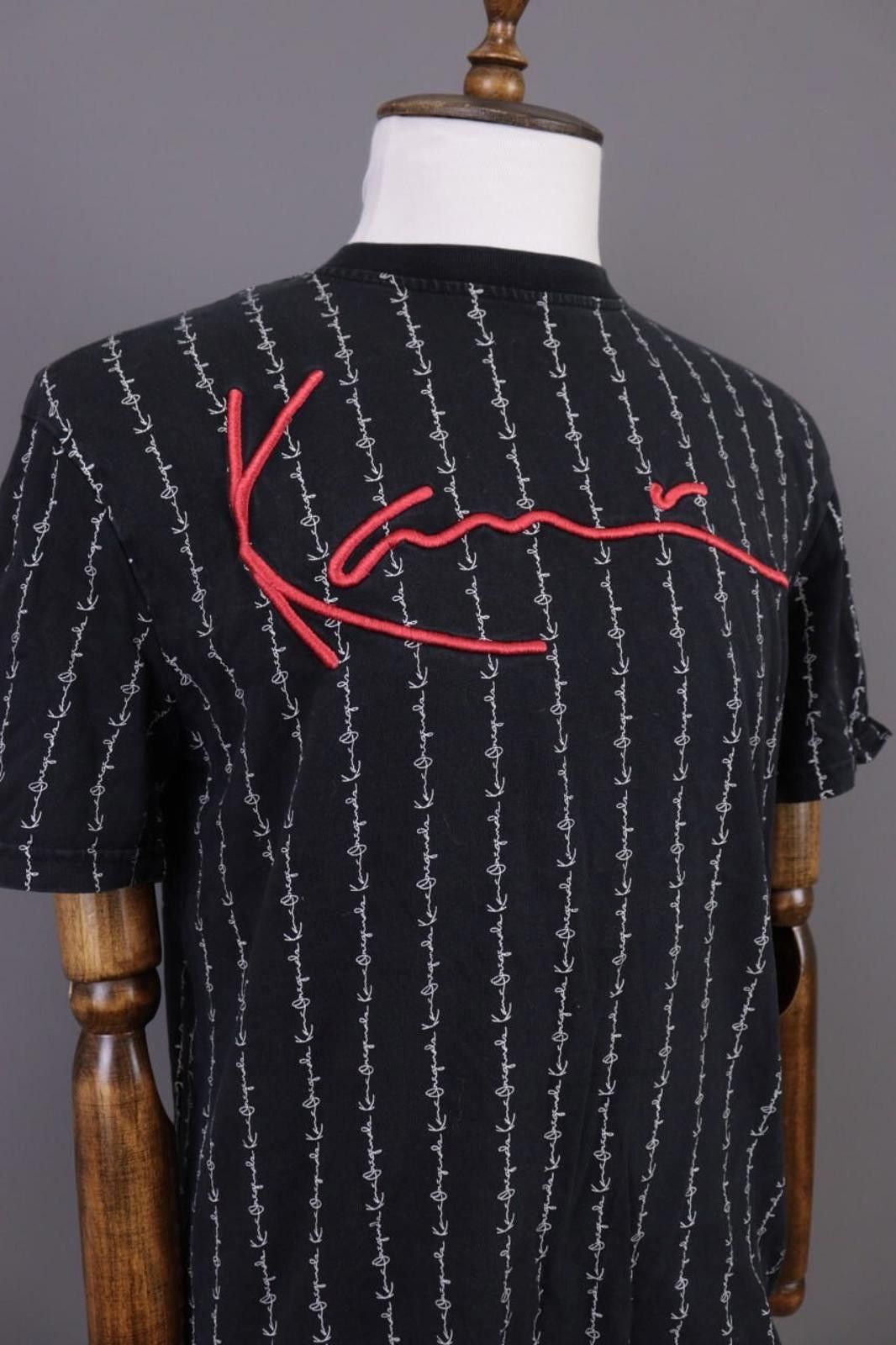 Karl Kani Karl Kani Black Embroidered Rare Summer T-shirt Size S Size US S / EU 44-46 / 1 - 5 Thumbnail