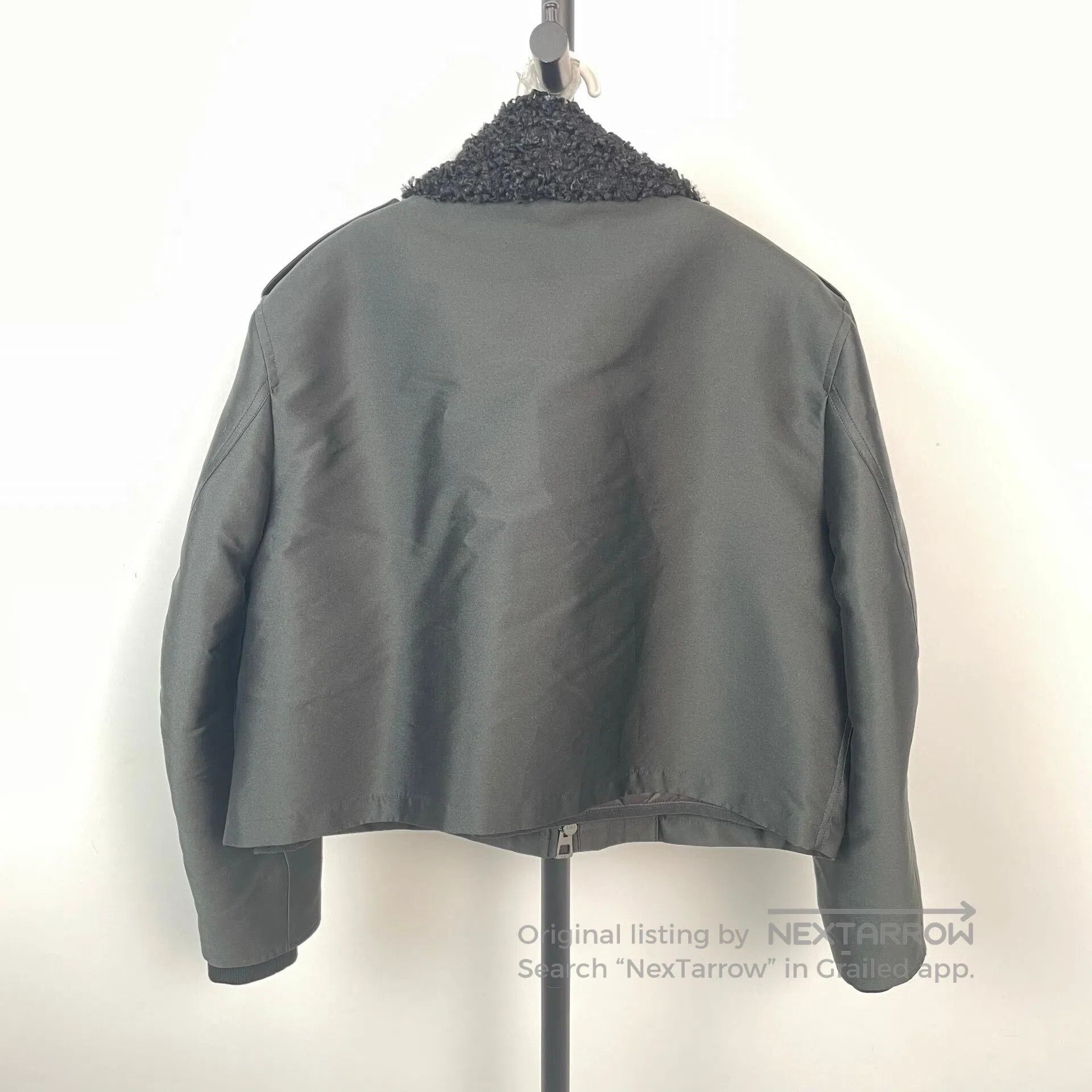 Dior Dior Black Two-Piece Workwear Cotton Coat with Faux Fur Co Size XS / US 0-2 / IT 36-38 - 2 Thumbnail