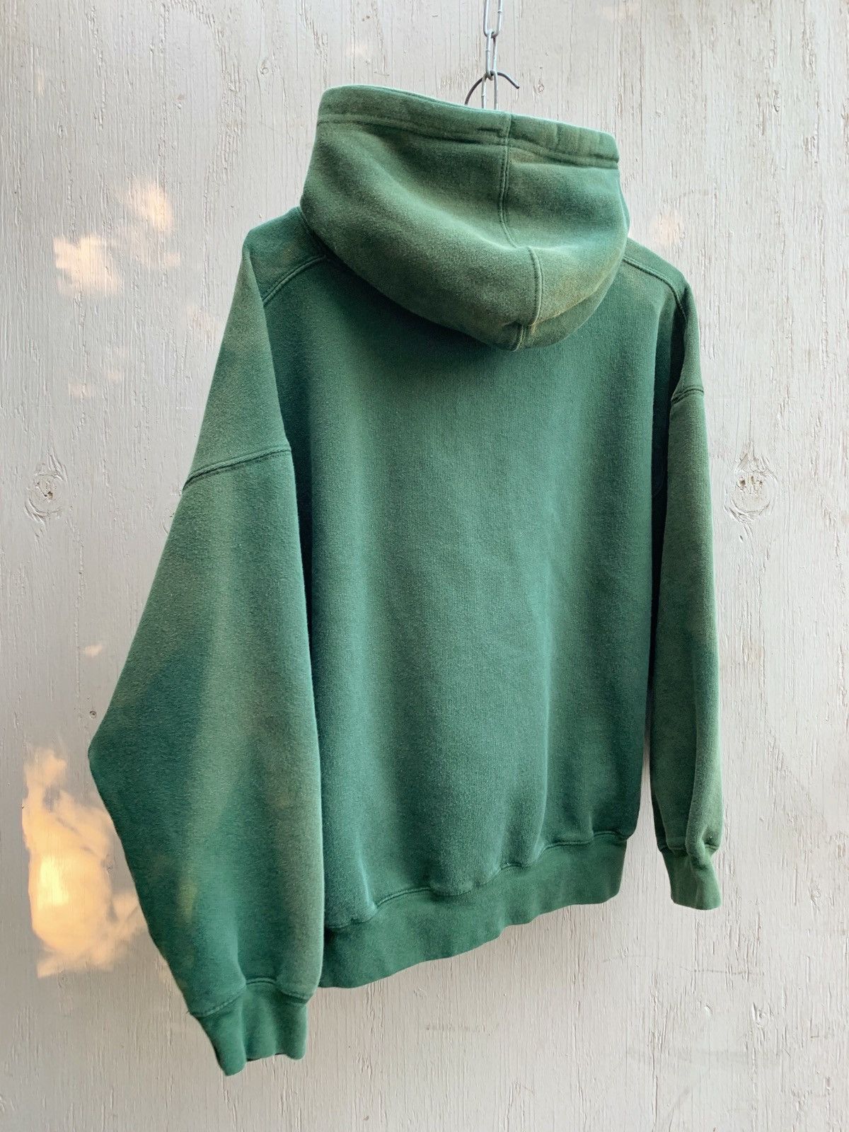 Vintage Sun Faded BOXY Blank Distressed Hoodie Thrashed ERD GRUNGE Size US L / EU 52-54 / 3 - 3 Thumbnail