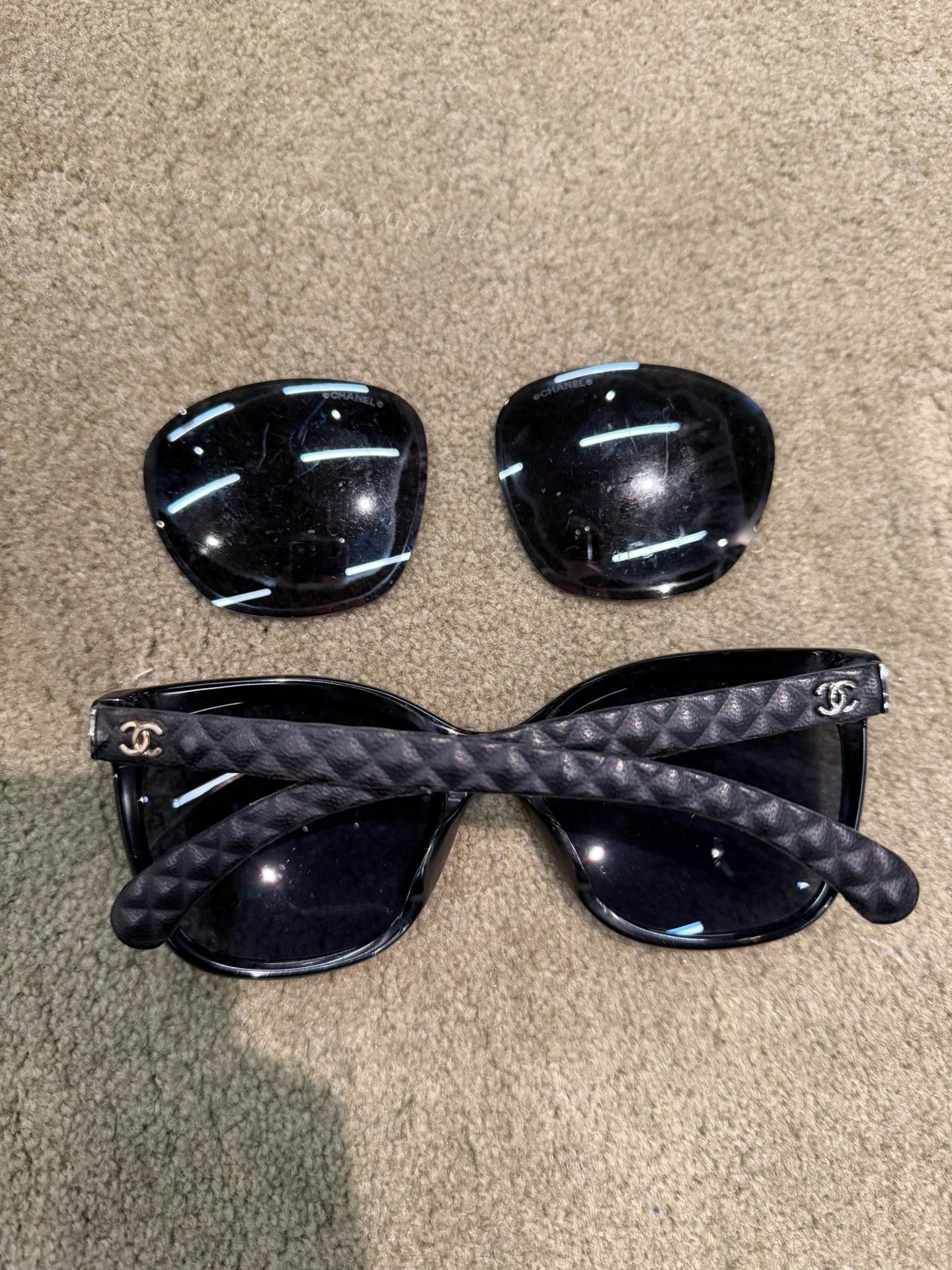 Chanel Chanel Sunglasses Leather Temples Size ONE SIZE - 1 Thumbnail