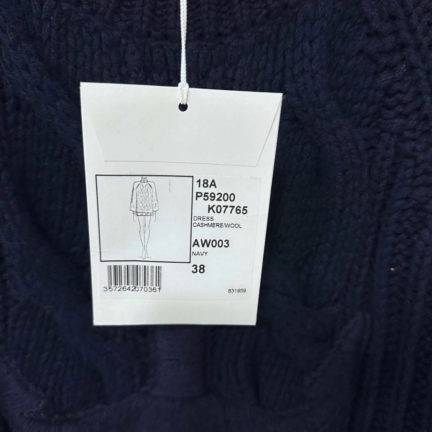Chanel Chanel Burger Series Women's Navy Knit Sweater 38 Size S / US 4 / IT 40 - 7 Thumbnail