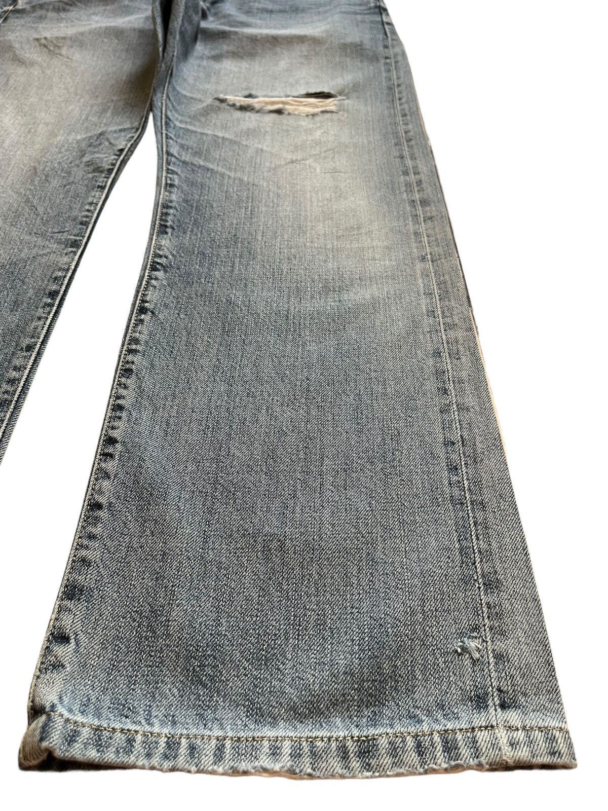 Japanese Brand × Uniqlo SALES🔥Vintage Uniqlo Selvedge Faded Wash Loose Jeans Size US 35 - 8 Thumbnail