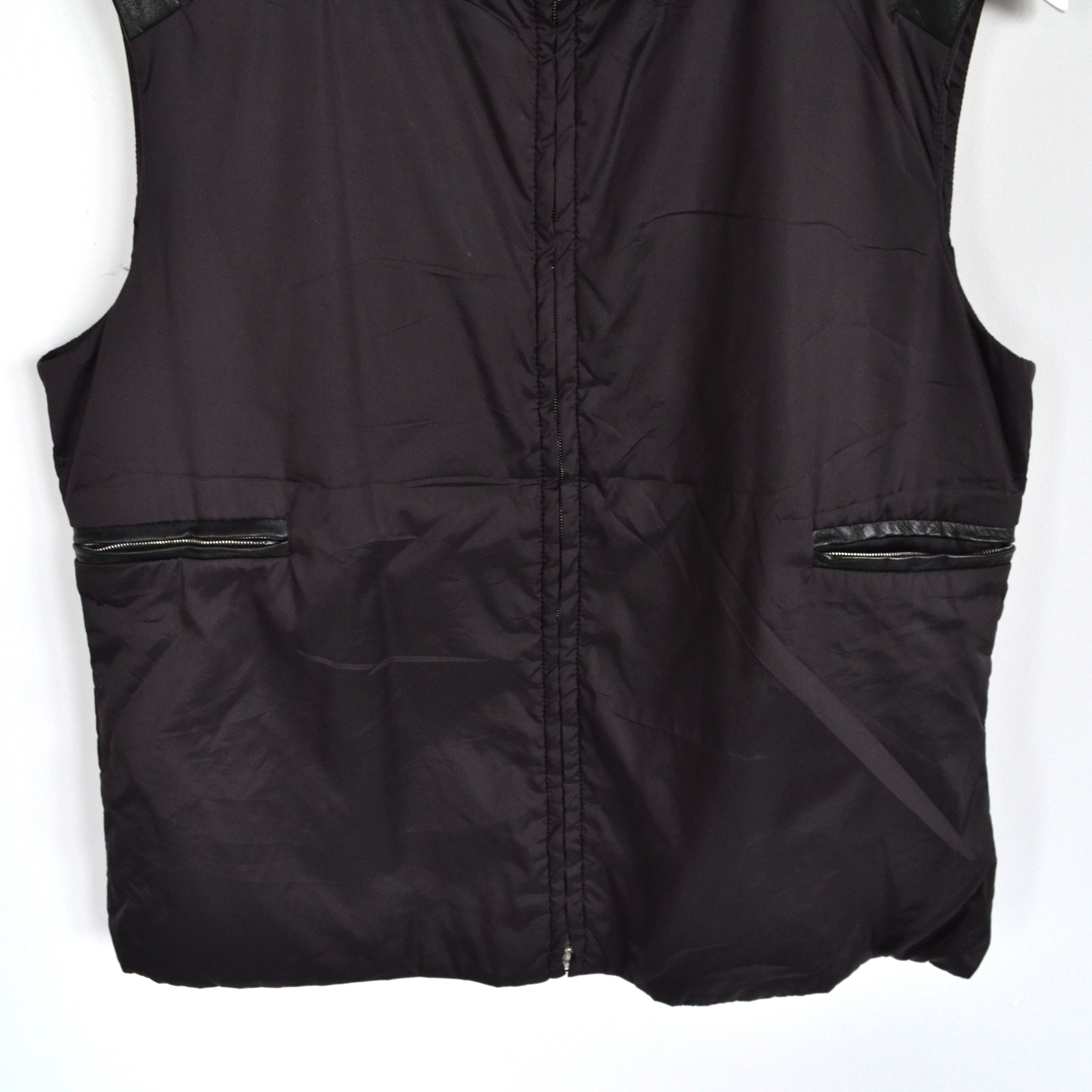 Jil Sander JIL SANDER Vest Jacket Vintage Nylon Leather RAF SIMONS Size US S / EU 44-46 / 1 - 6 Thumbnail